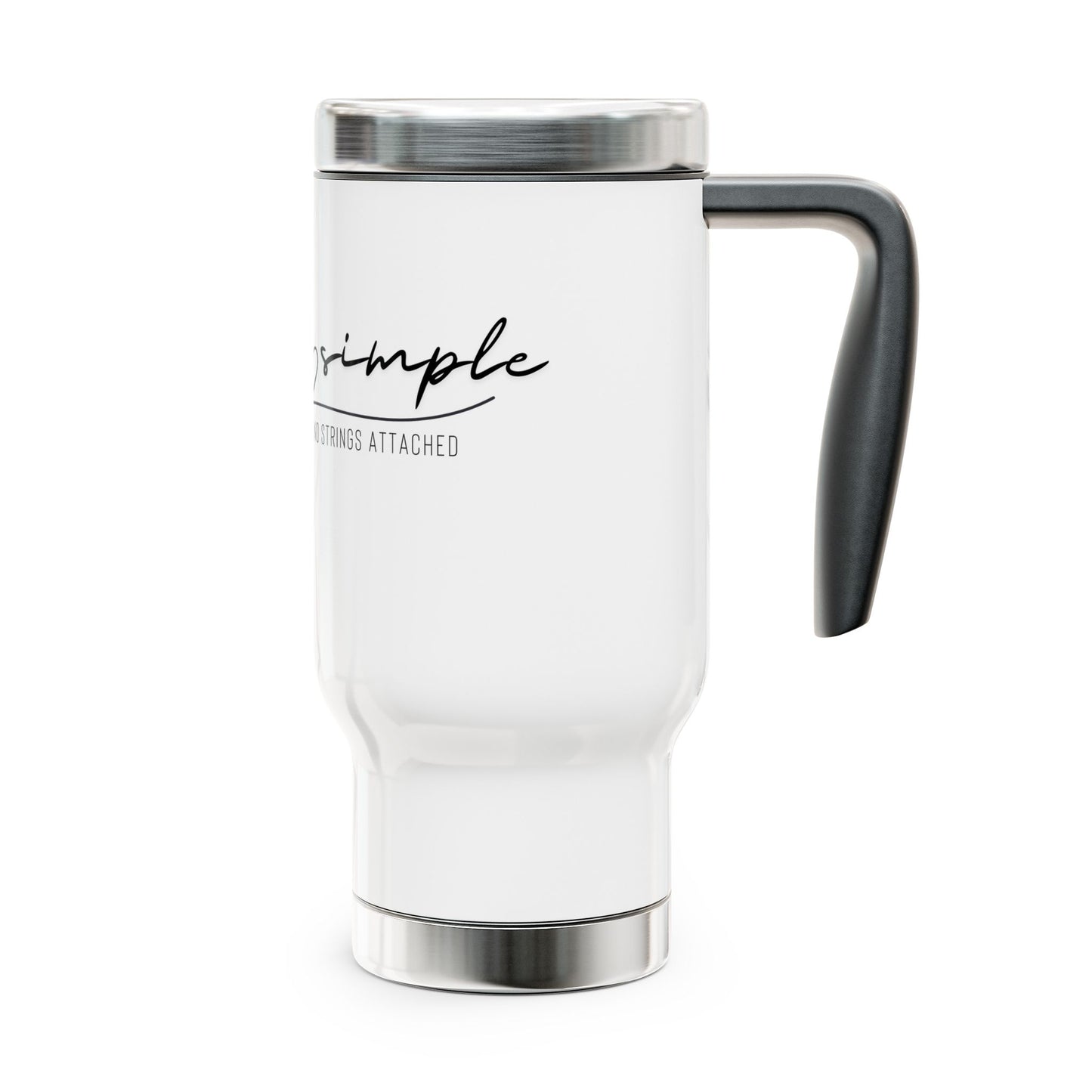 Simple, Stylish Stainless Steel Travel Mug, No Strings Attached