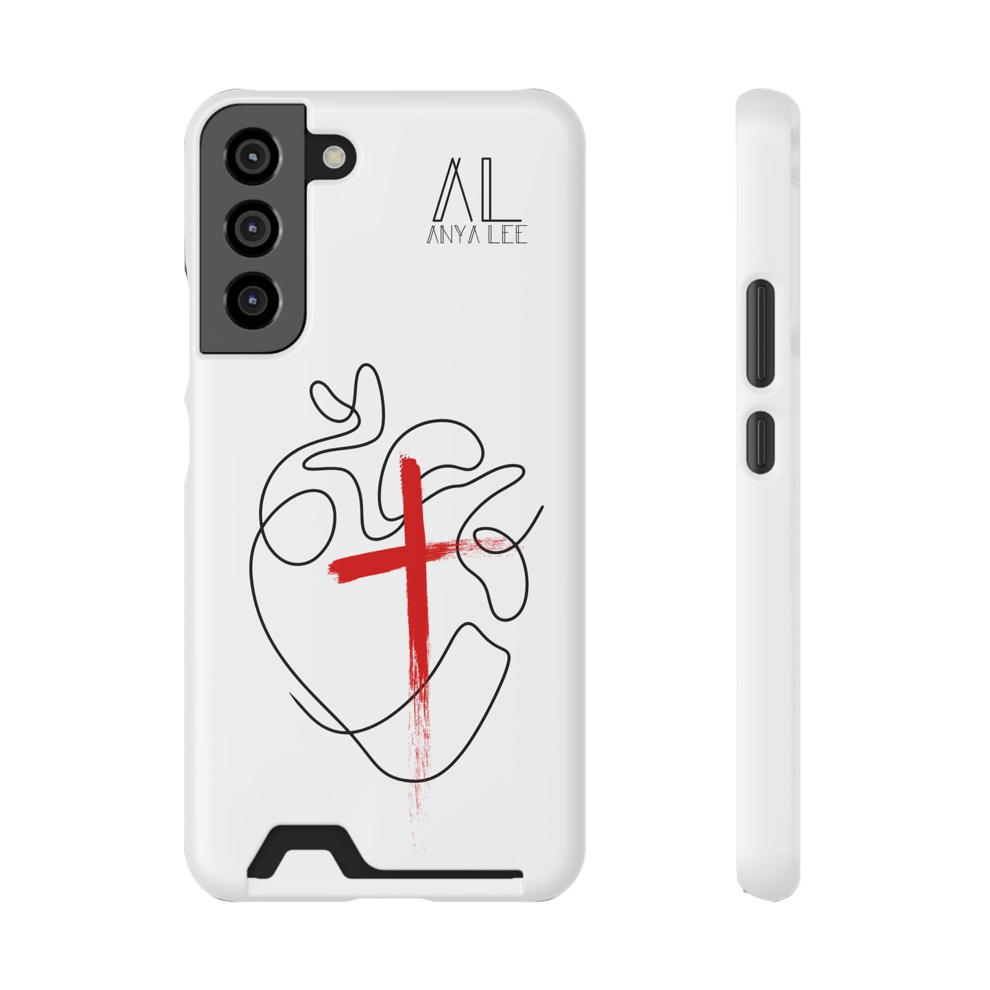 Minimalist Phone Case with Card Holder - Saved By Grace