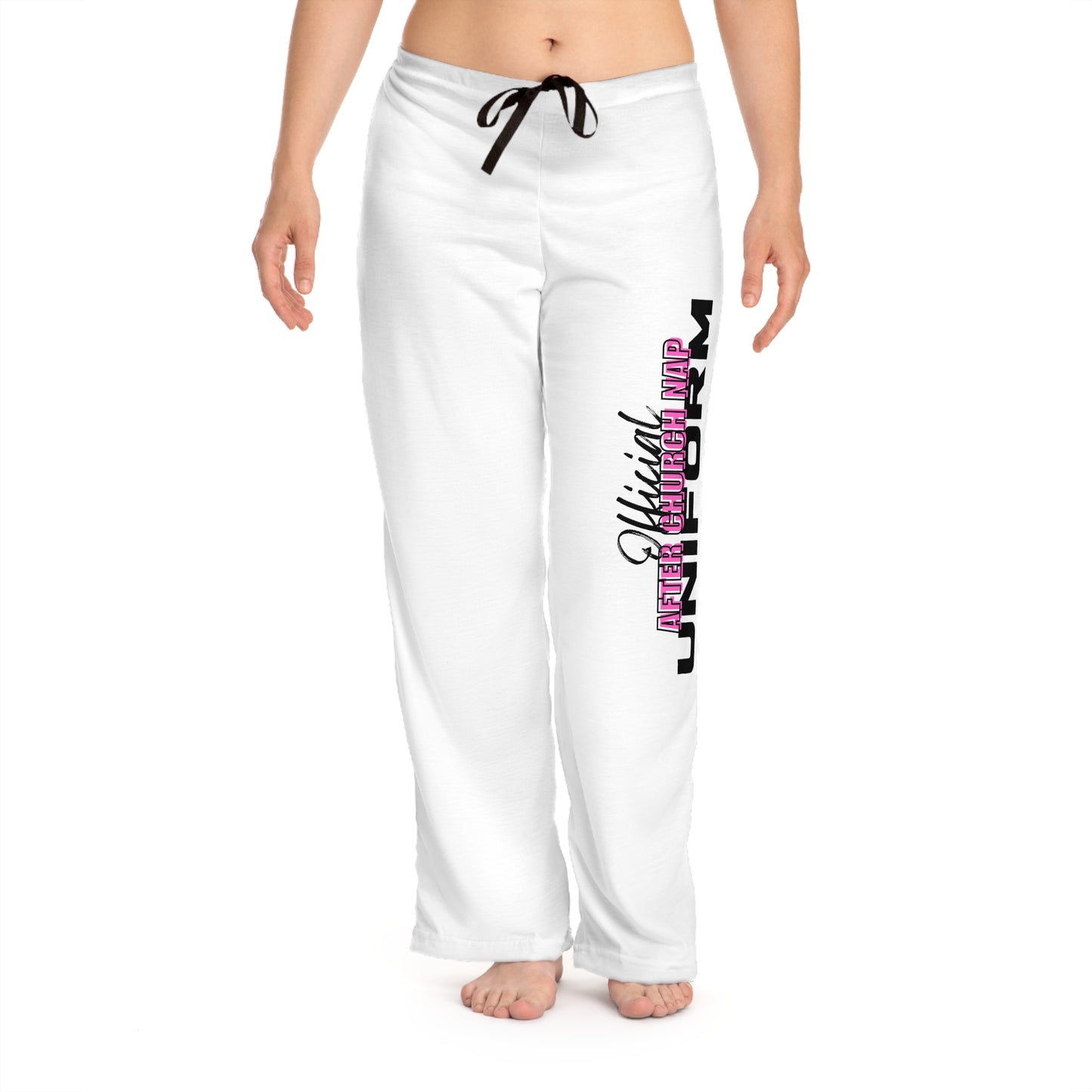 Women's Church Nap Uniform Pajama Pants (pink)