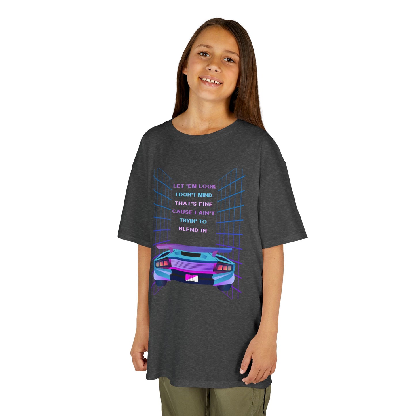 Retro Cyberpunk Kids Tee, God Made It