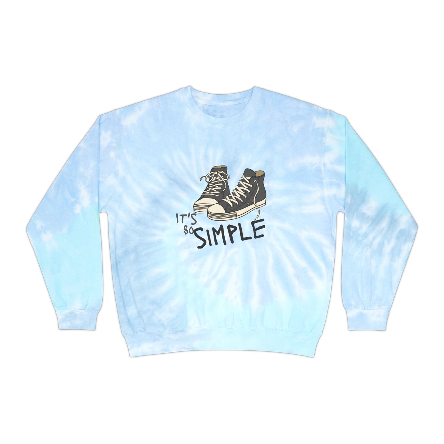 Simple Unisex Tie-Dye Sweatshirt