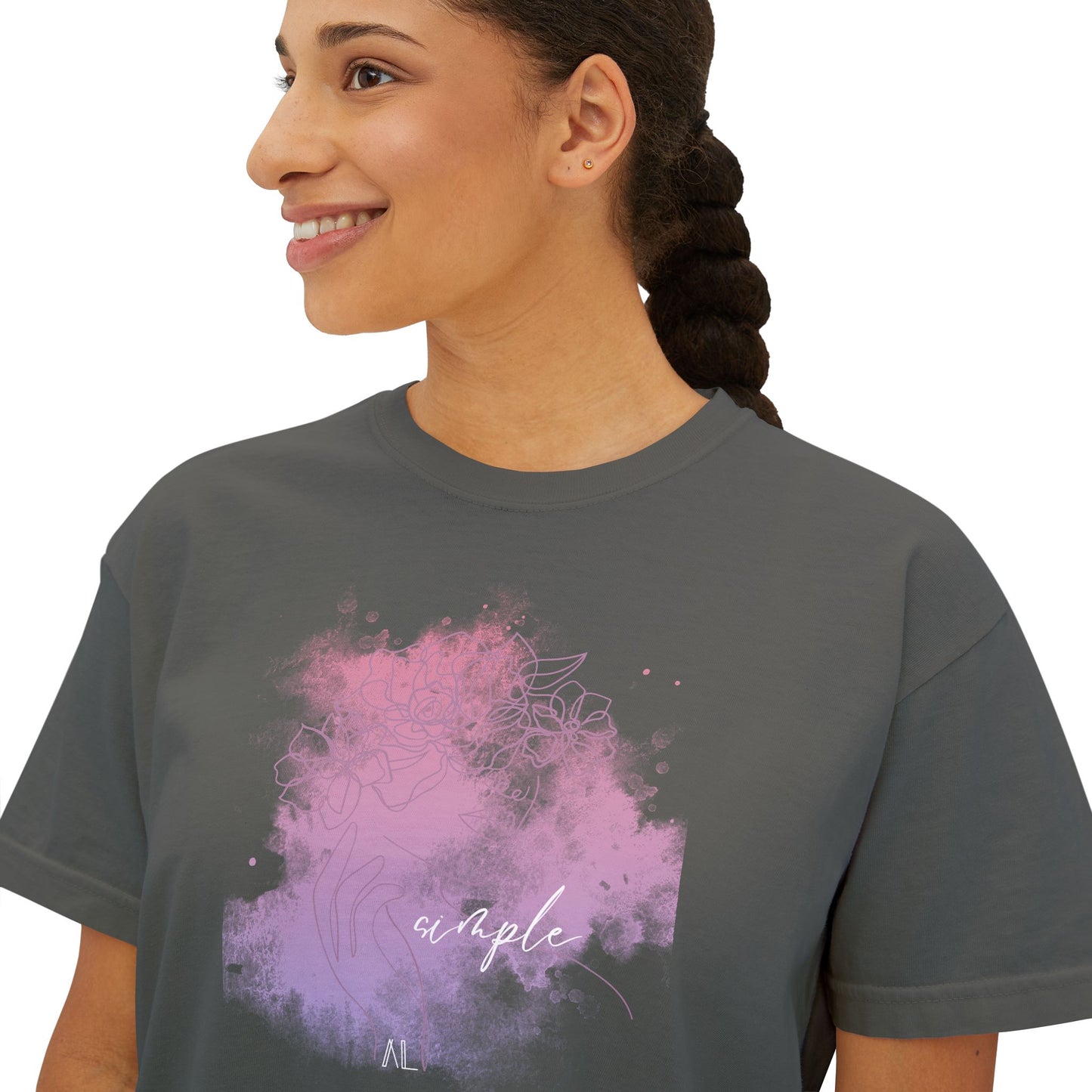 Women's Simple Boxy Tee (pastels)