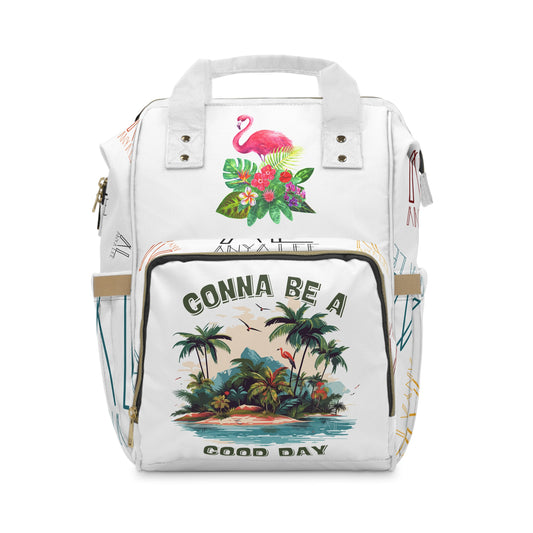 God Made It Tropical Diaper Backpack