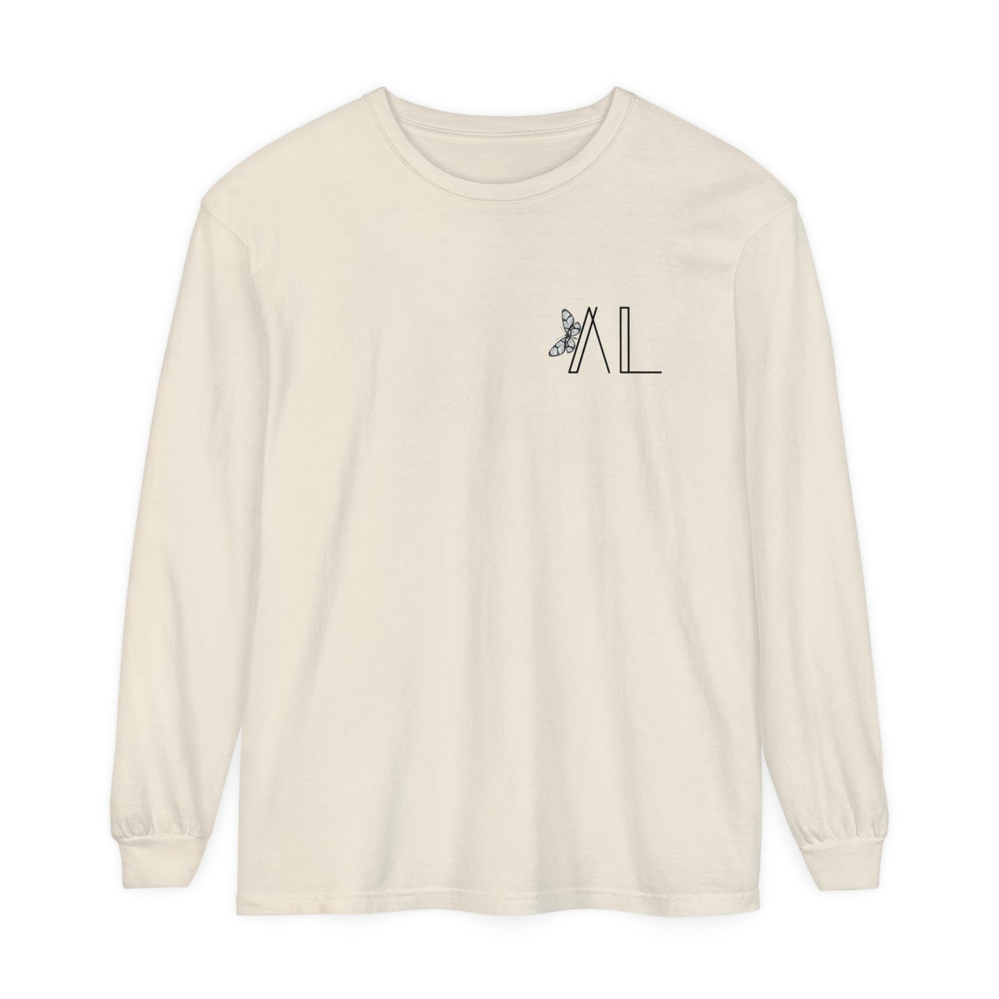 Simple Long Sleeve Butterflies T-Shirt