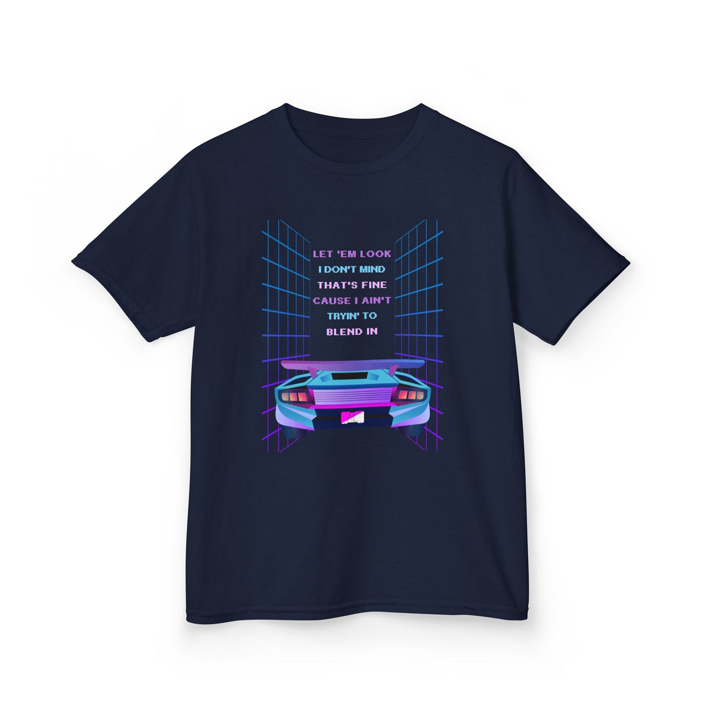 Retro Cyberpunk Kids Tee, God Made It