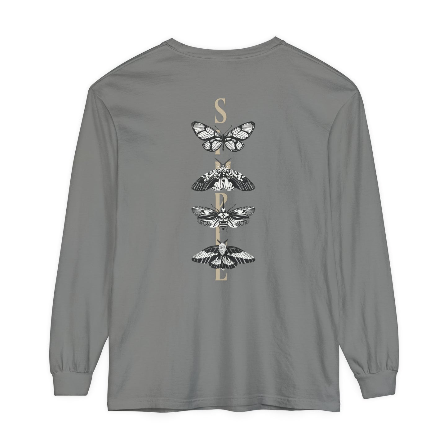 Simple Long Sleeve Butterflies T-Shirt