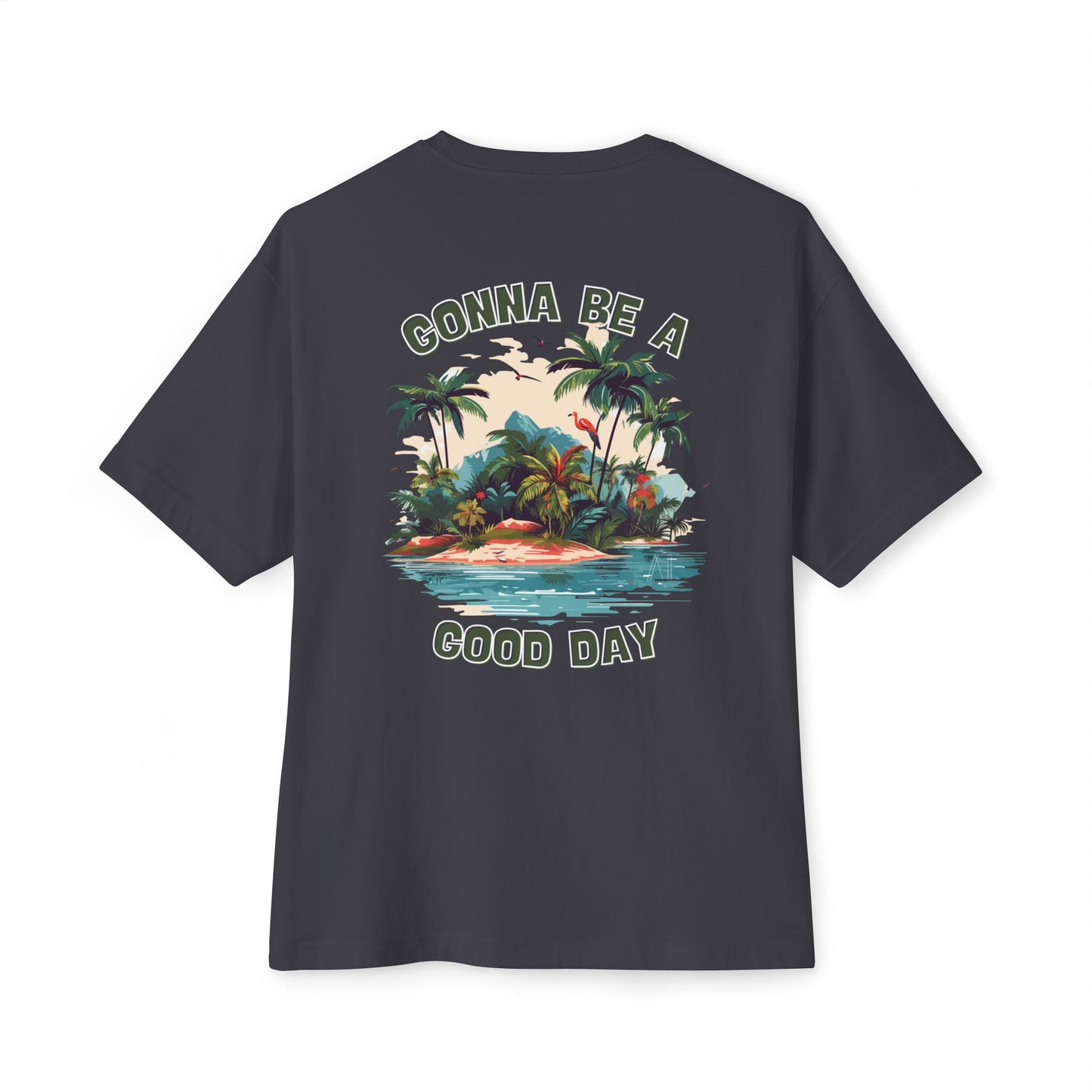 God Made It Tropical Escape Tee | Unisex Oversized Boxy Tee, Relaxed Fit