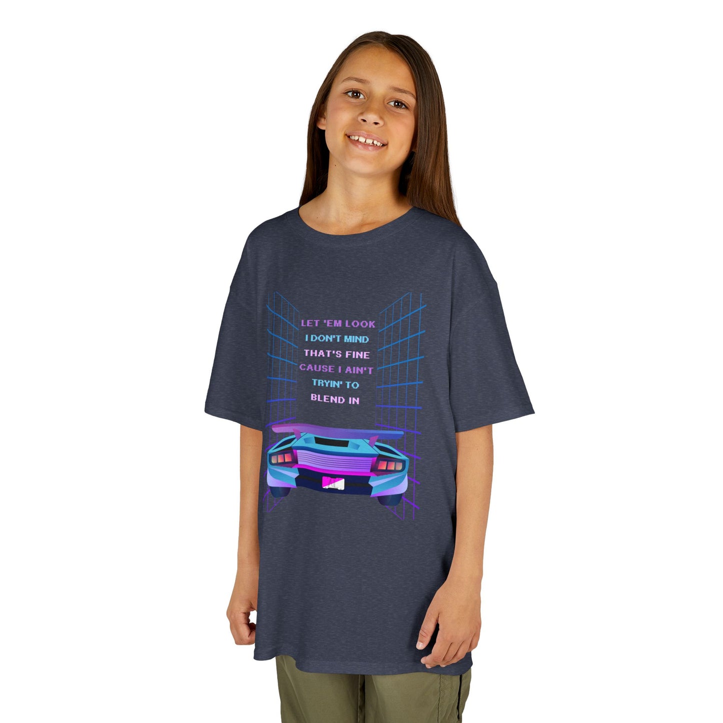 Retro Cyberpunk Kids Tee, God Made It
