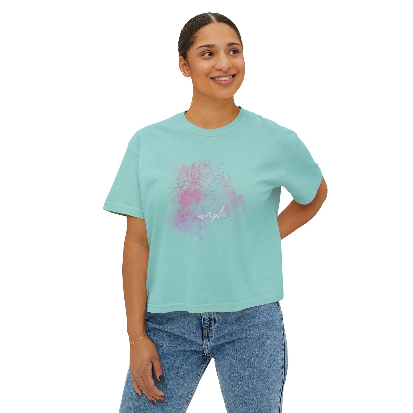 Women's Simple Boxy Tee (pastels)