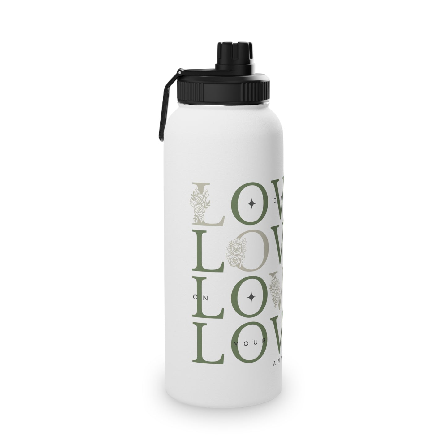 LOYL Stainless Steel Water Bottle, Love (green)