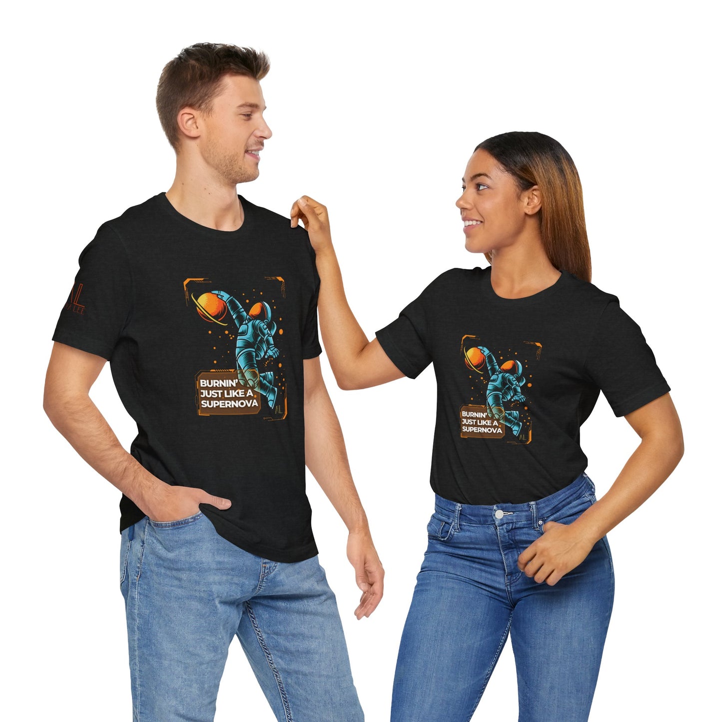 Dunking Astronaut Supernova - Unisex Short Sleeve Shirt