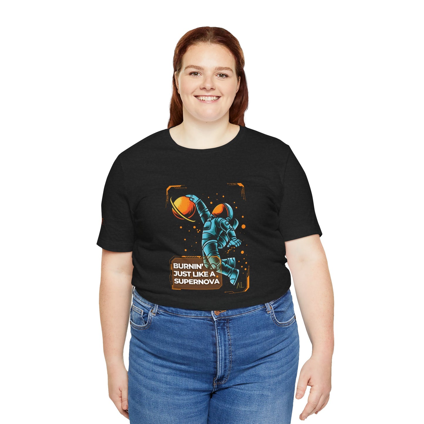 Dunking Astronaut Supernova - Unisex Short Sleeve Shirt