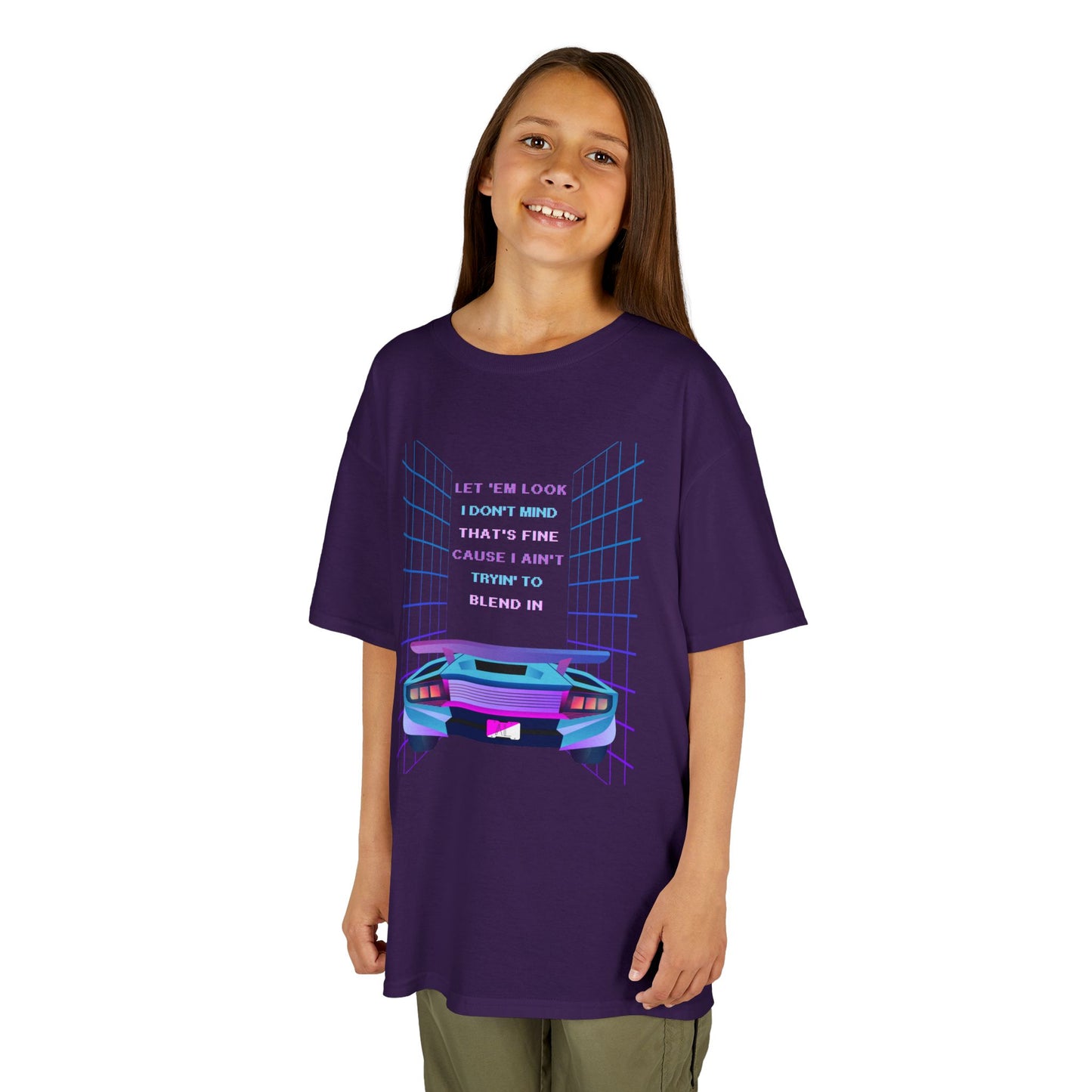 Retro Cyberpunk Kids Tee, God Made It
