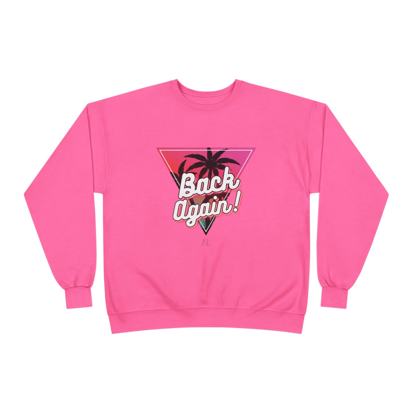 Retro Palm Tree Crewneck Sweatshirt - "Back Again!"