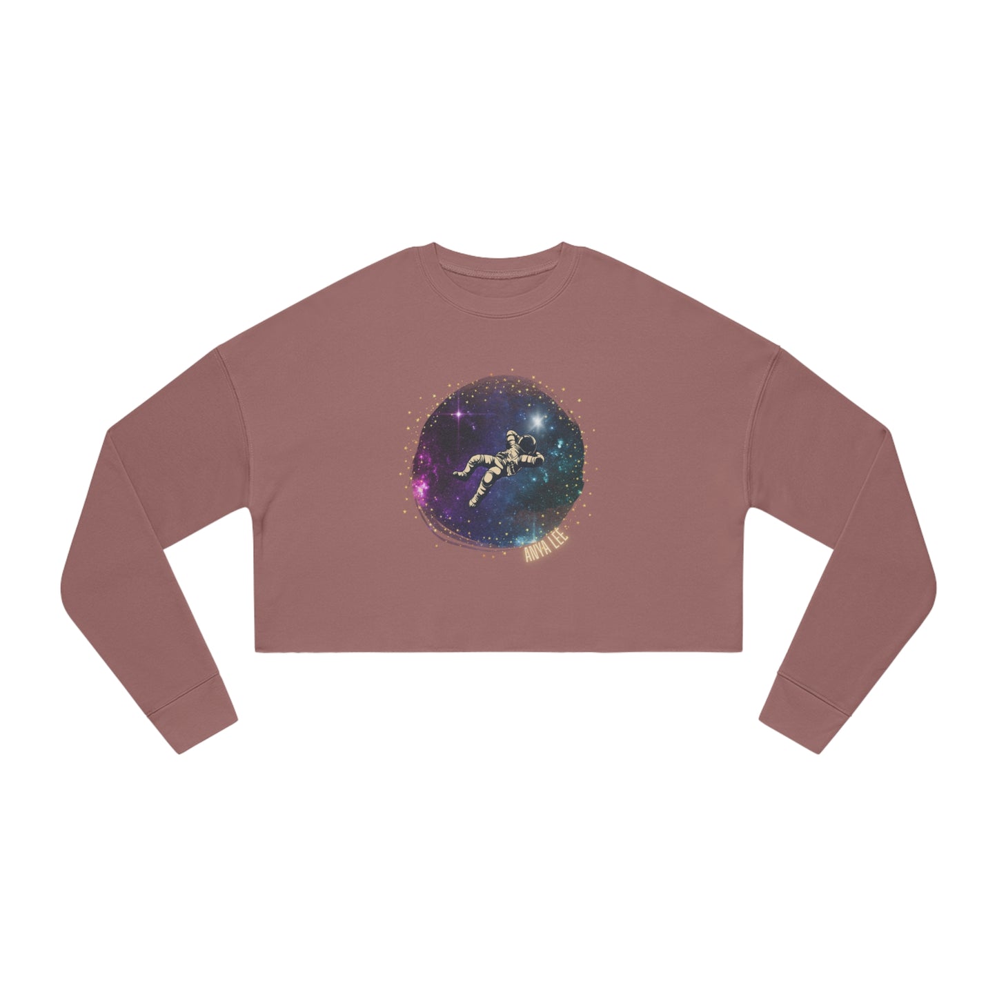 Floating Astronaut Women's Cropped Sweatshirt