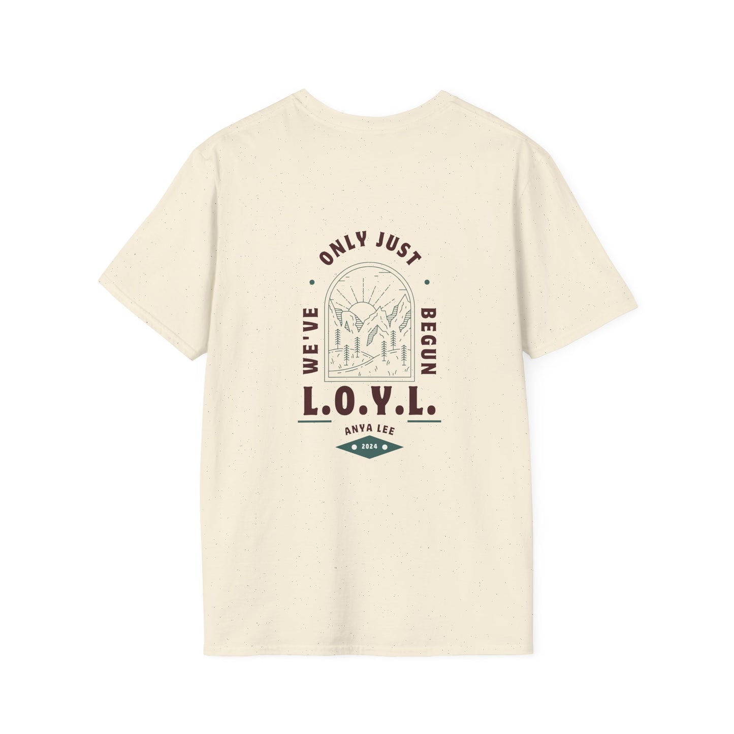 Stained Glass LOYL Maroon Unisex Softstyle T-Shirt