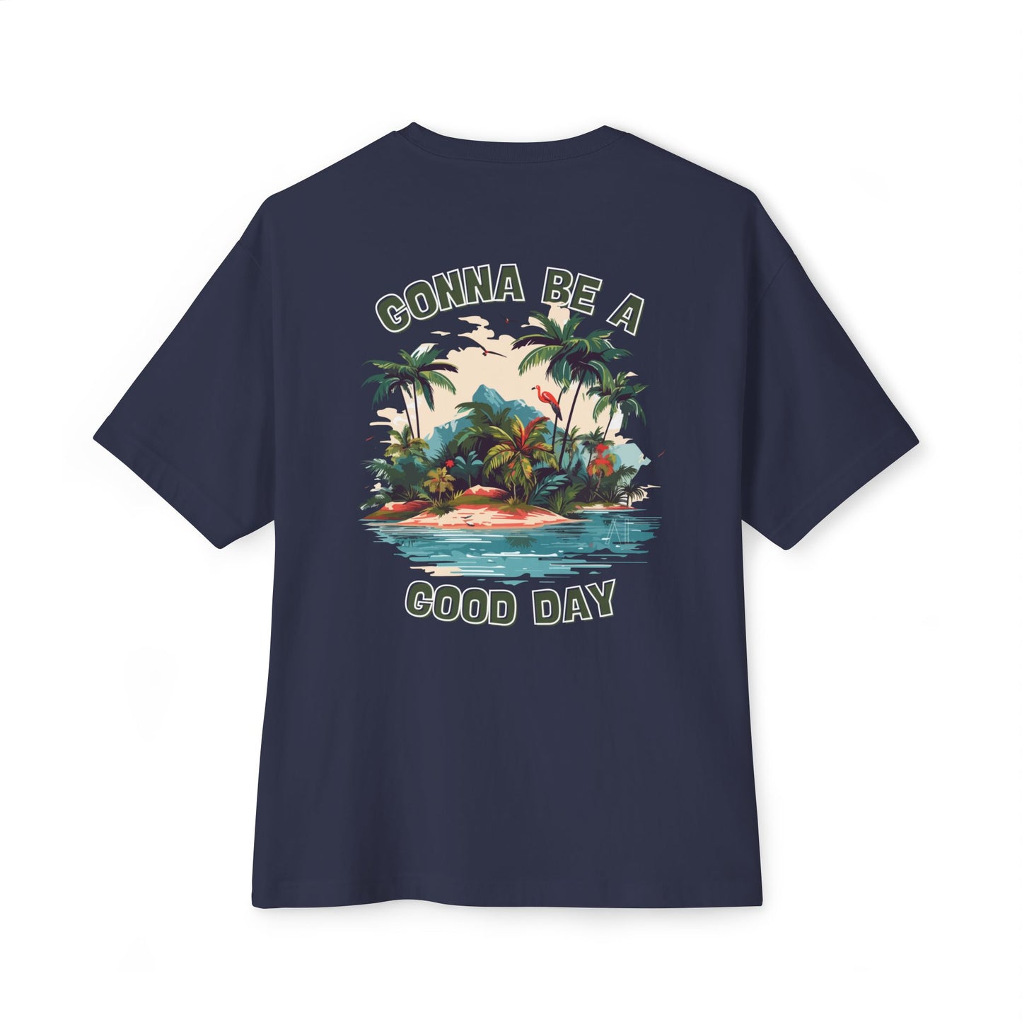 God Made It Tropical Escape Tee | Unisex Oversized Boxy Tee, Relaxed Fit