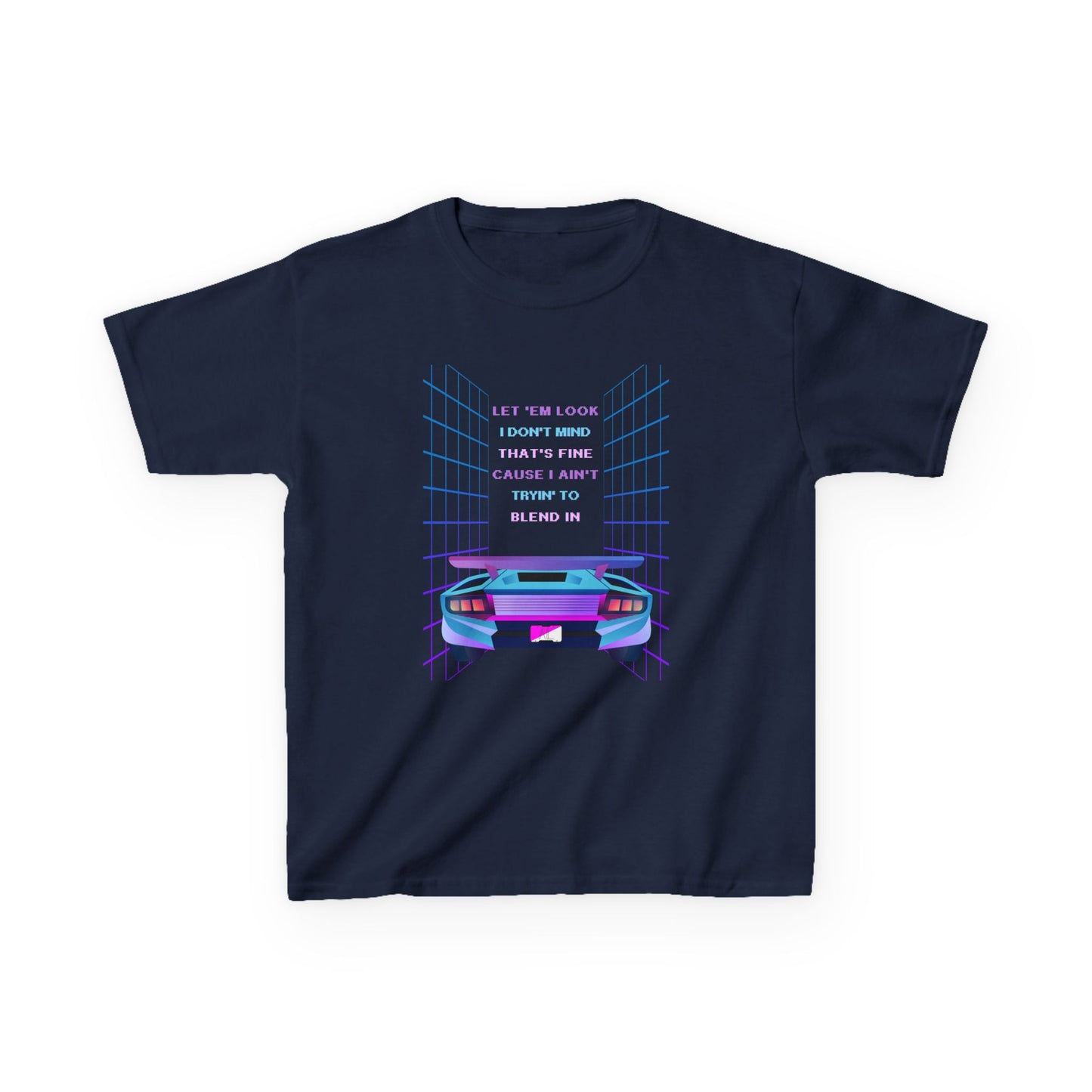 Retro Cyberpunk Kids Tee, God Made It