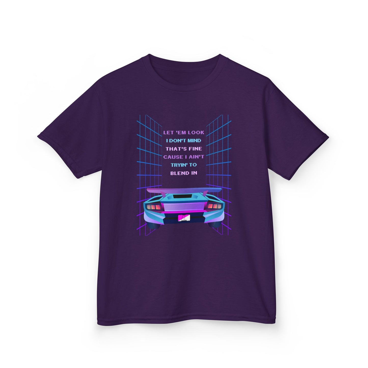 Retro Cyberpunk Kids Tee, God Made It