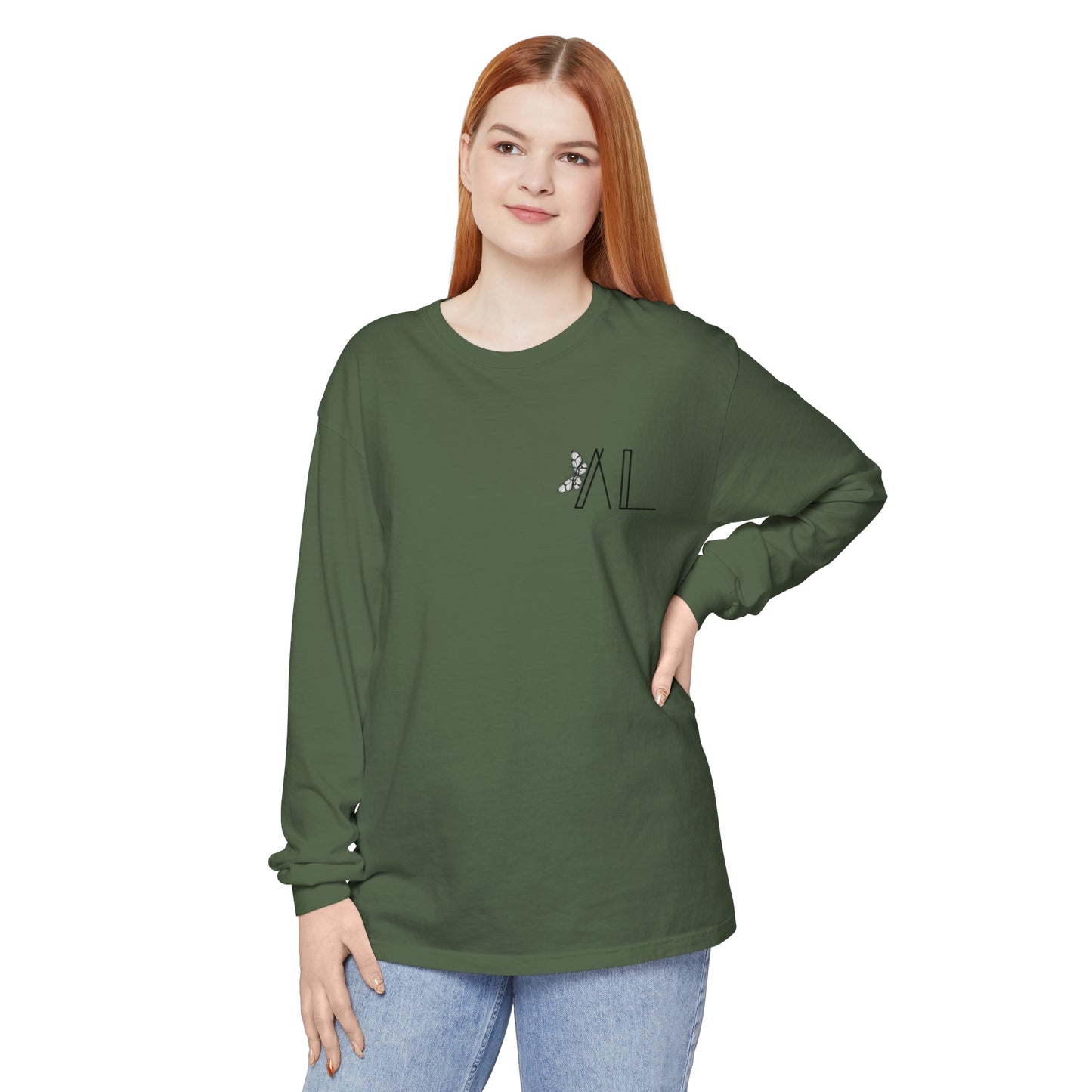 Simple Long Sleeve Butterflies T-Shirt