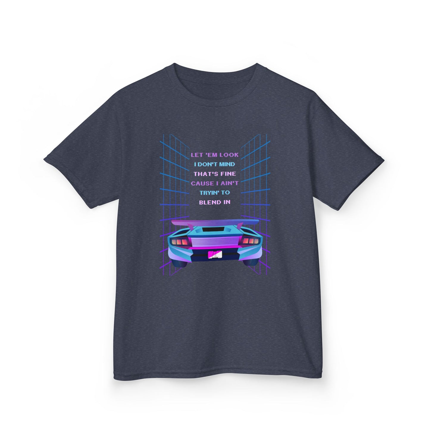 Retro Cyberpunk Kids Tee, God Made It
