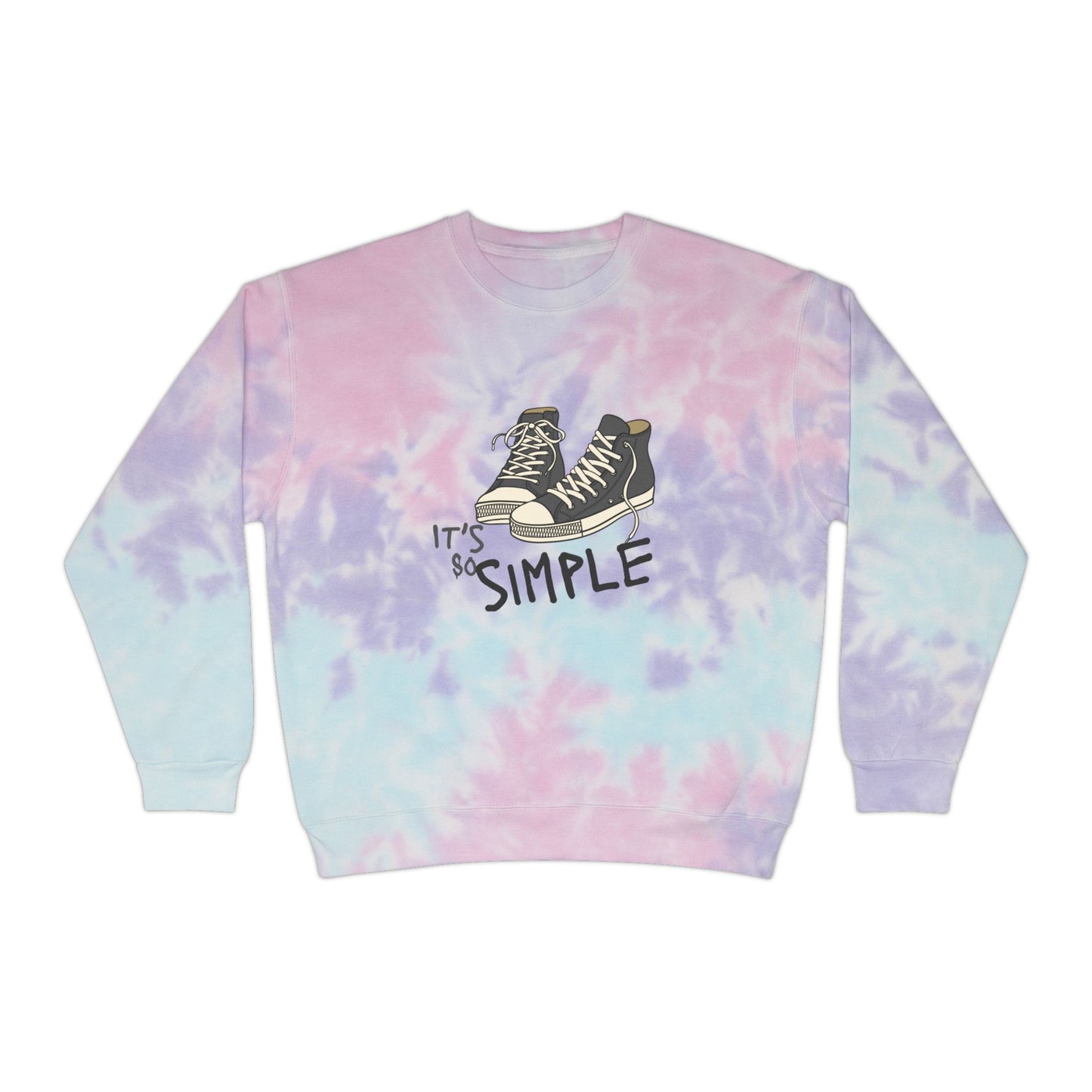 Simple Unisex Tie-Dye Sweatshirt