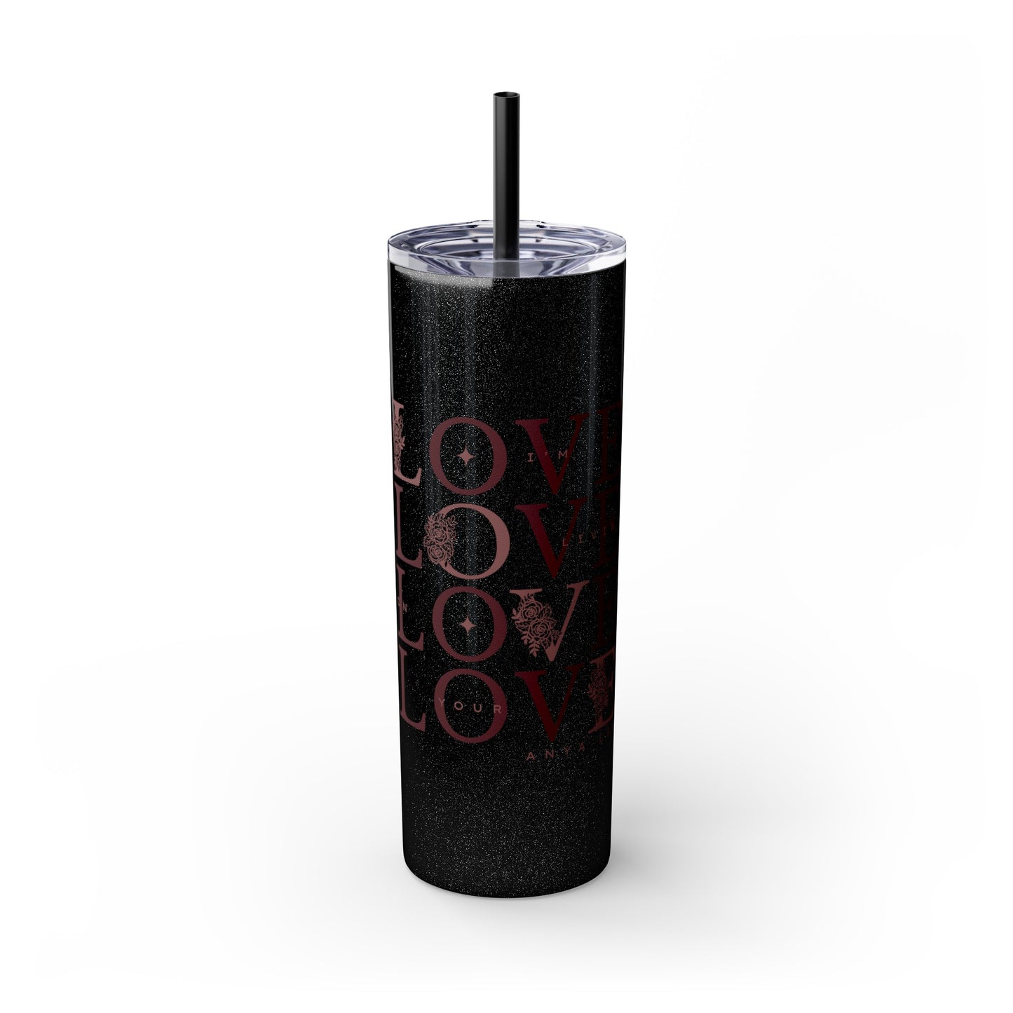 LOYL Skinny Tumbler with Straw, 20oz