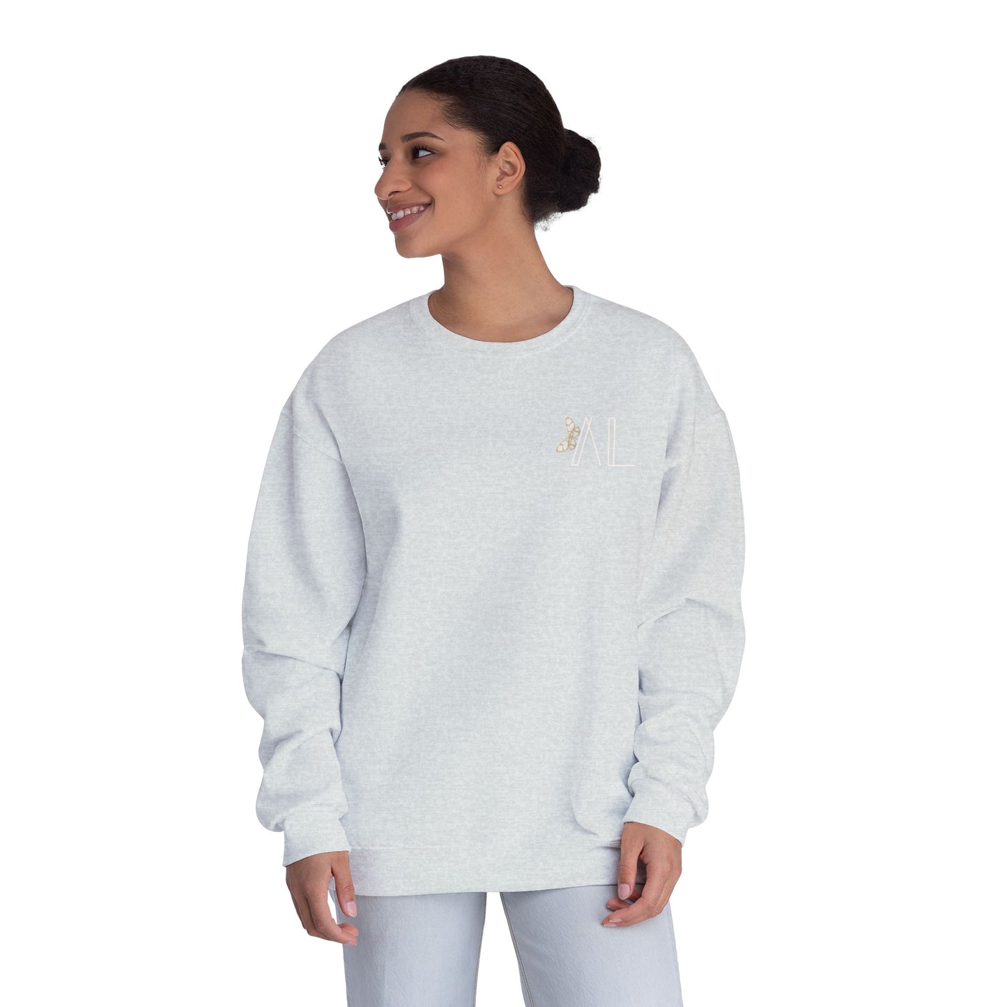 Simple Earth Tones Butterfly Unisex Crewneck Sweatshirt