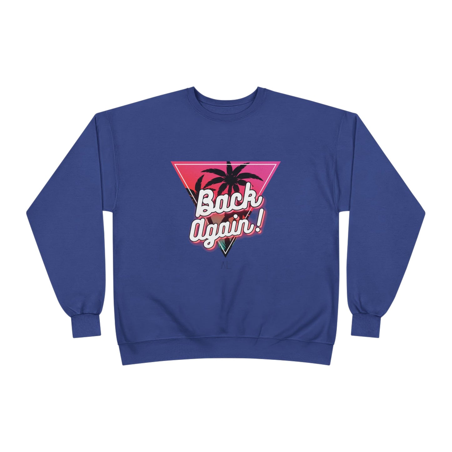Retro Palm Tree Crewneck Sweatshirt - "Back Again!"