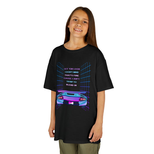 Retro Cyberpunk Kids Tee, God Made It