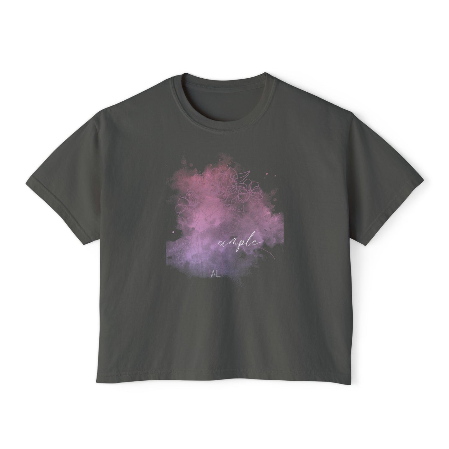 Women's Simple Boxy Tee (pastels)