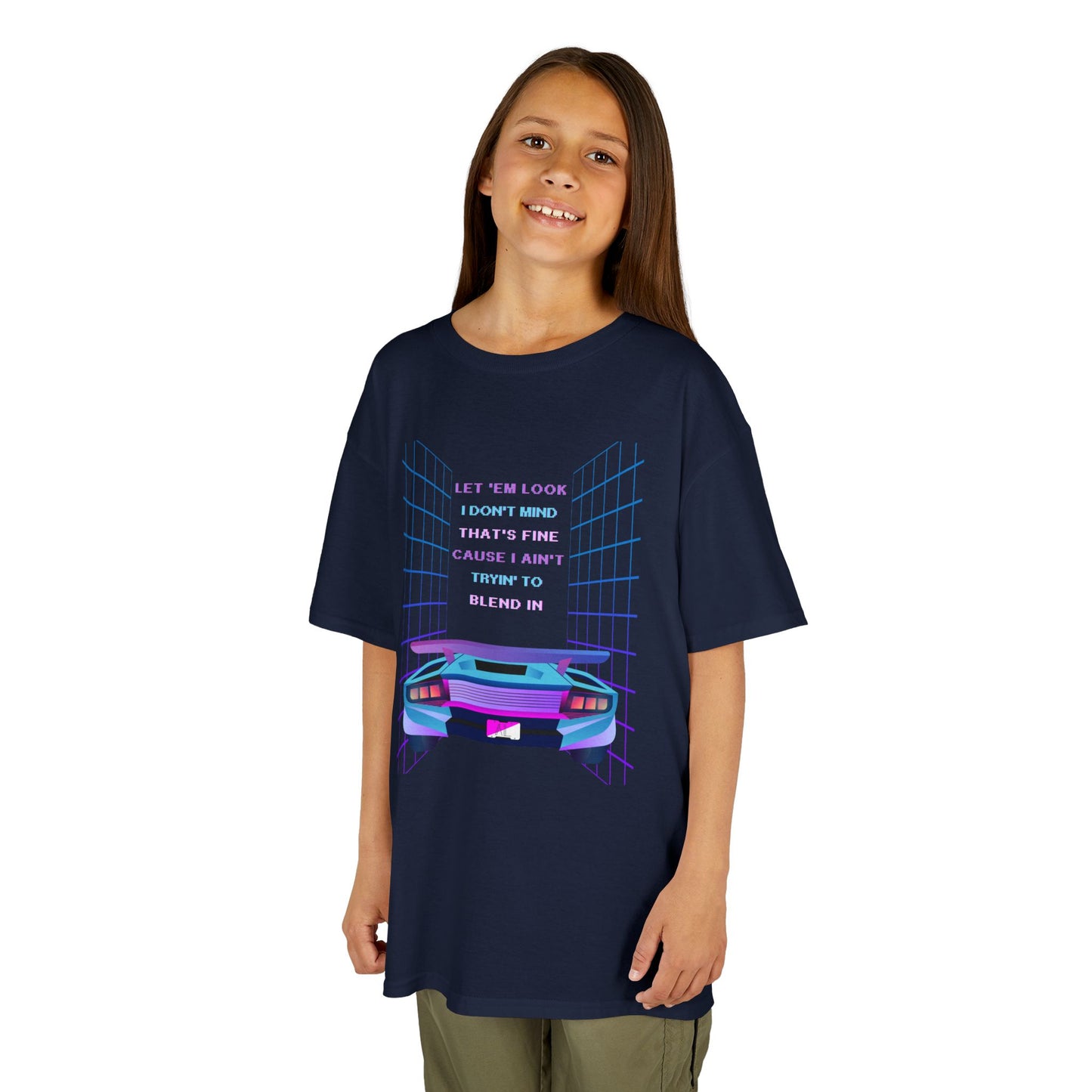 Retro Cyberpunk Kids Tee, God Made It