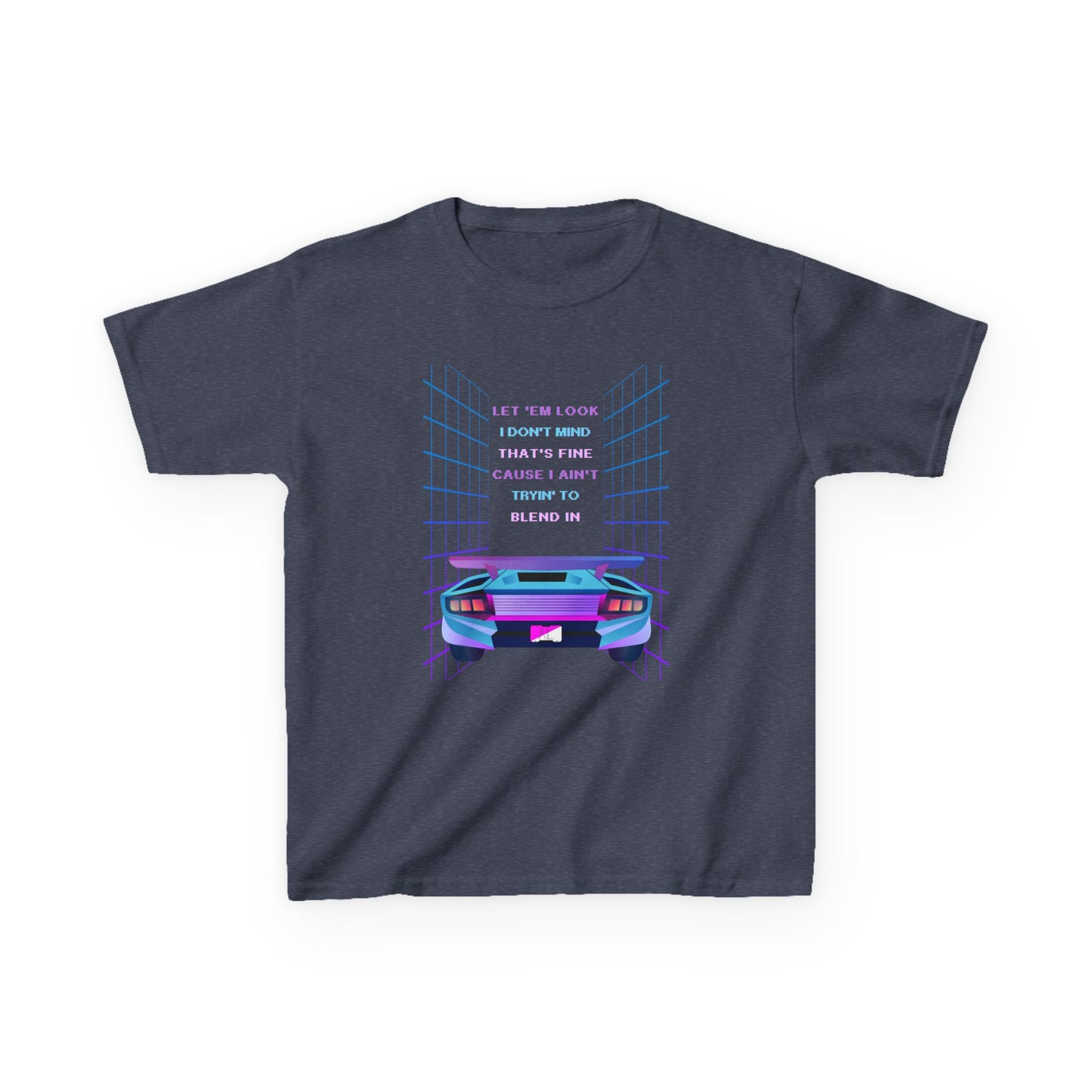 Retro Cyberpunk Kids Tee, God Made It