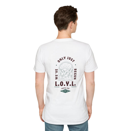 Stained Glass LOYL Maroon Unisex Softstyle T-Shirt