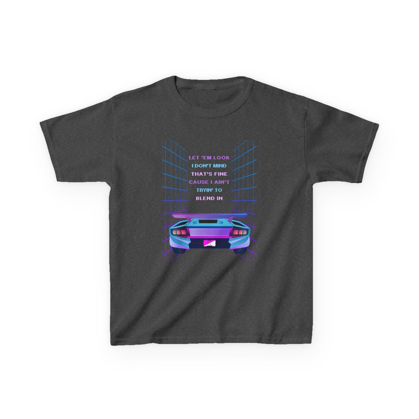 Retro Cyberpunk Kids Tee, God Made It