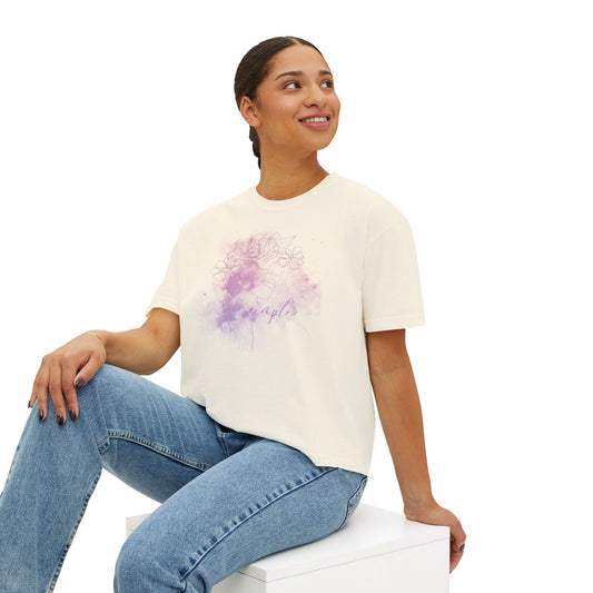 Women's Boxy Simple Tee (light)