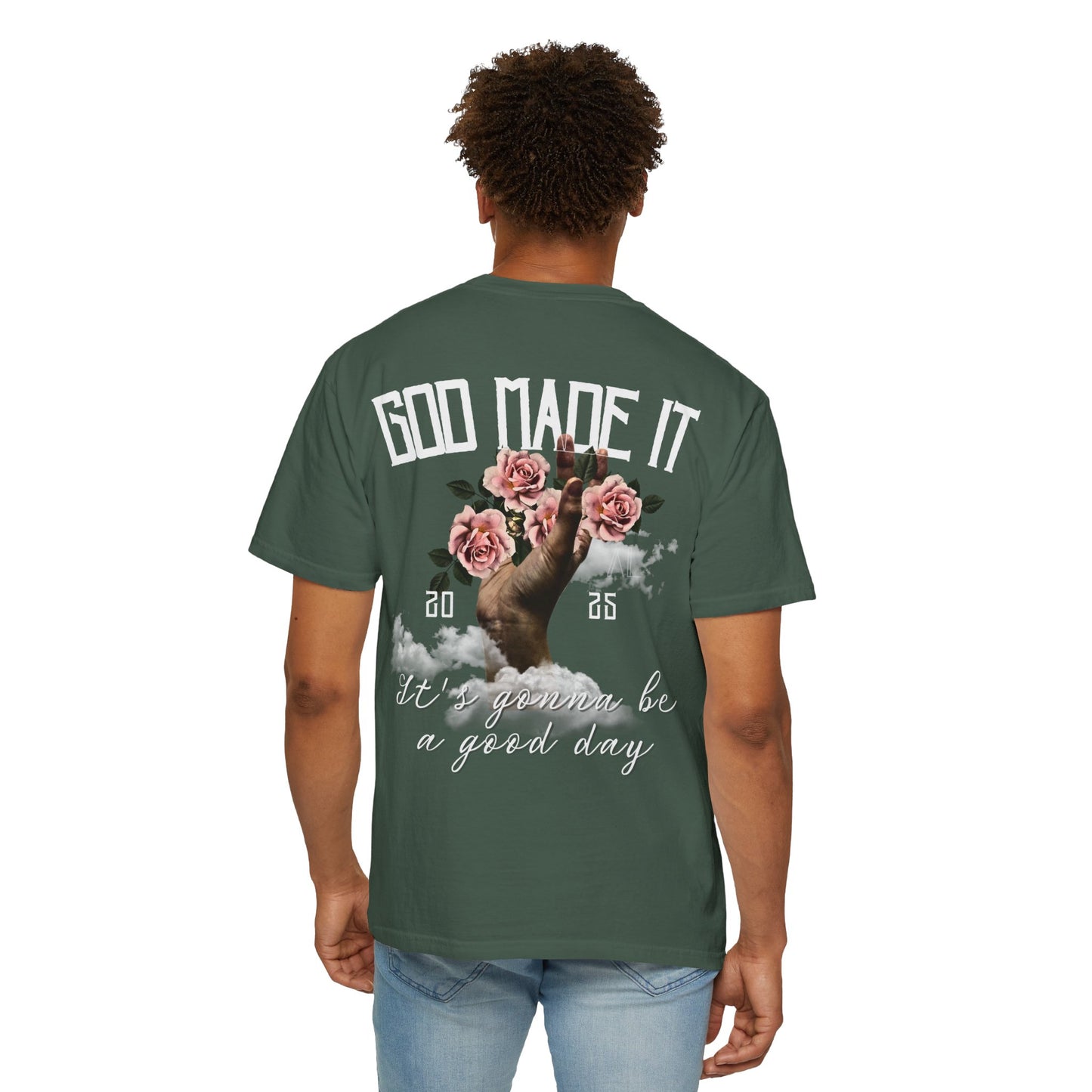 God Made It Inspirational Floral T-Shirt