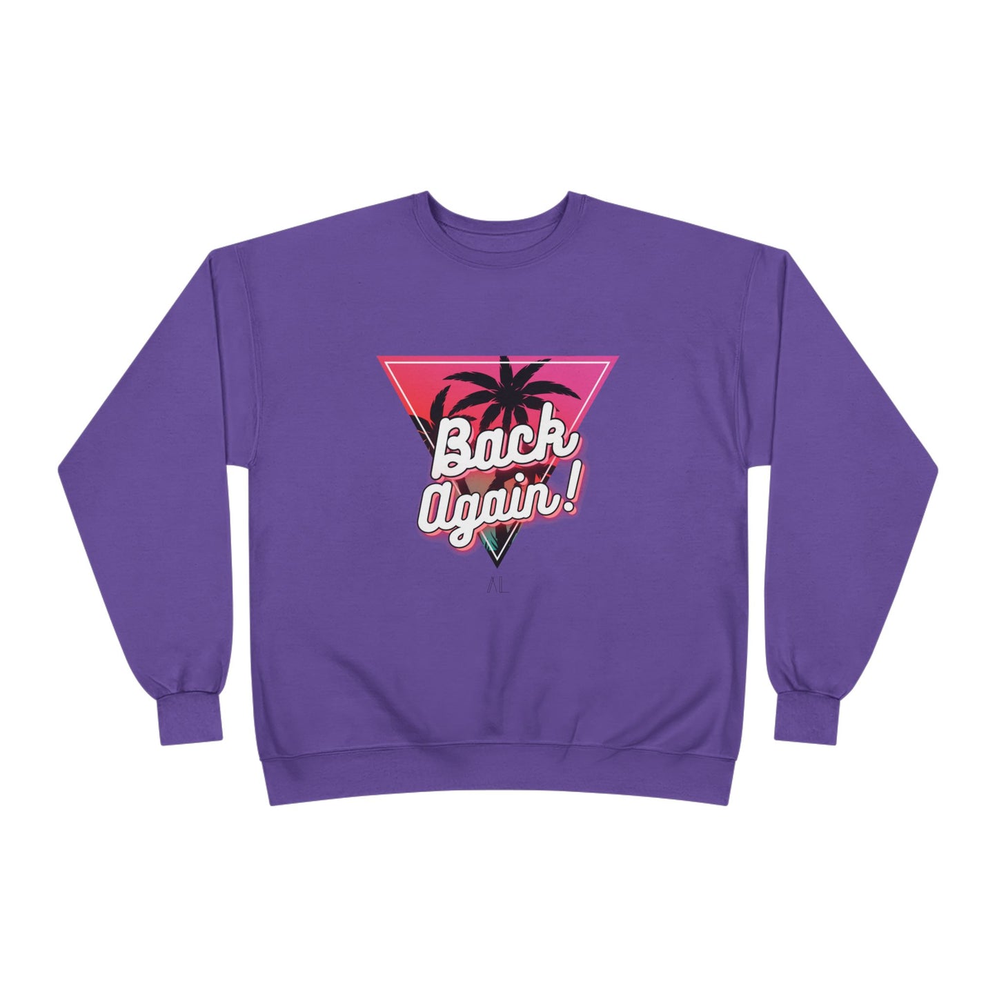 Retro Palm Tree Crewneck Sweatshirt - "Back Again!"