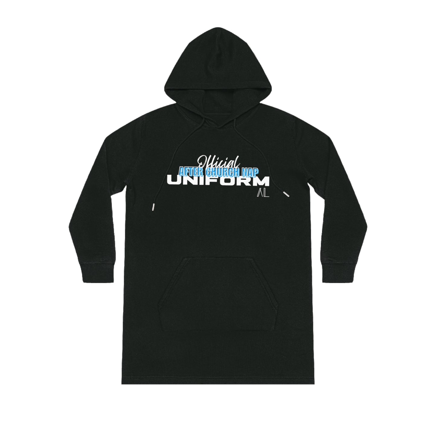 Official After Church Streeter Hoodie Dress (Black/light blue)