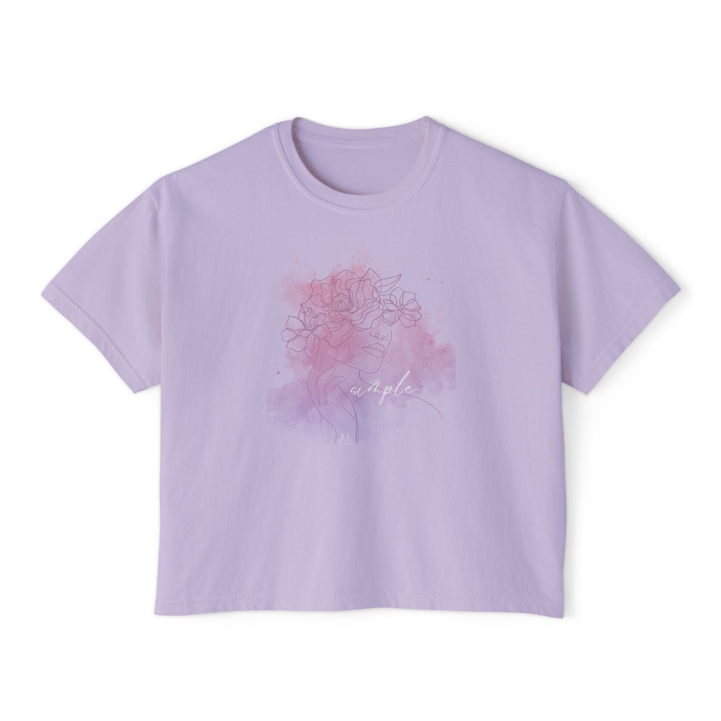 Women's Simple Boxy Tee (pastels)