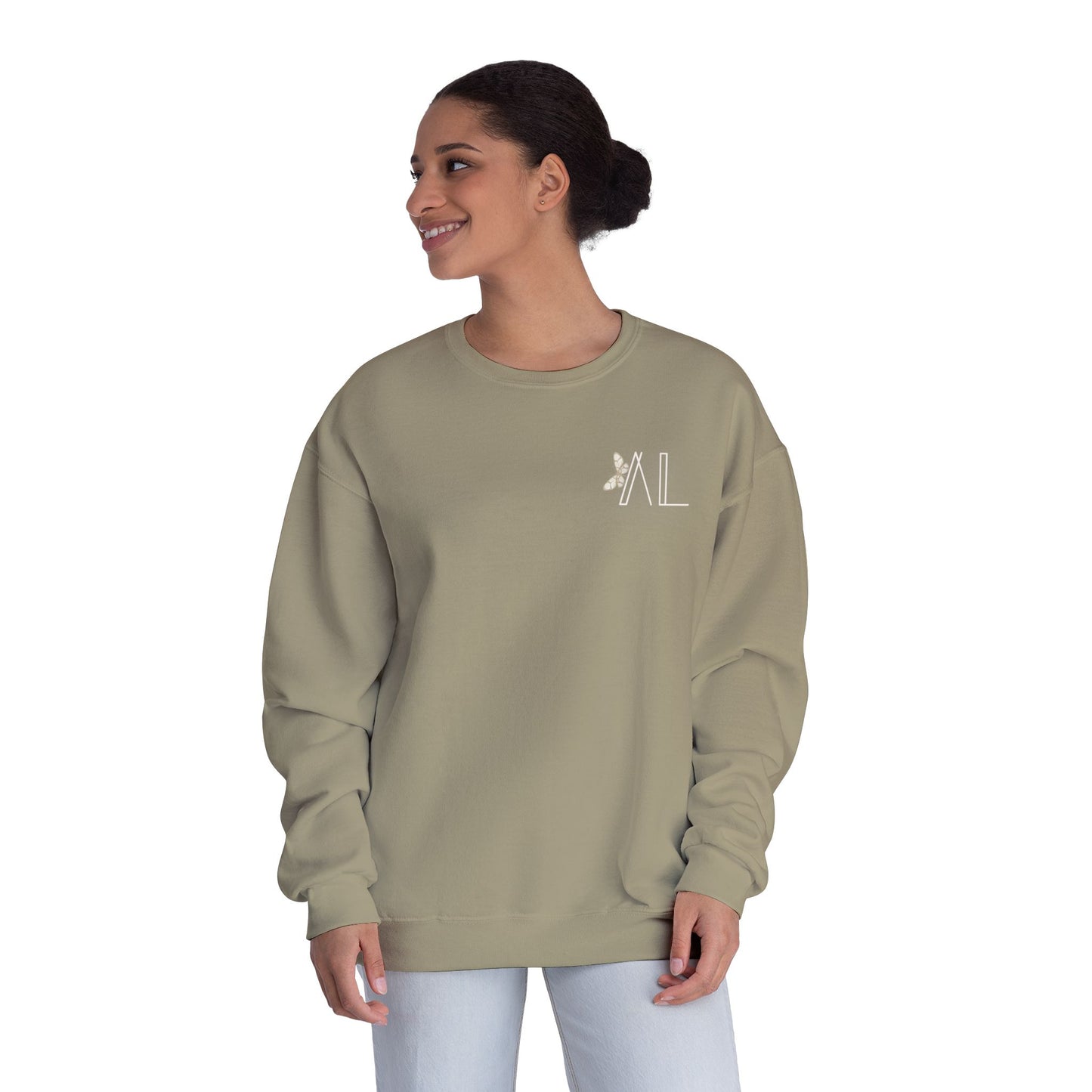 Simple Earth Tones Butterfly Unisex Crewneck Sweatshirt