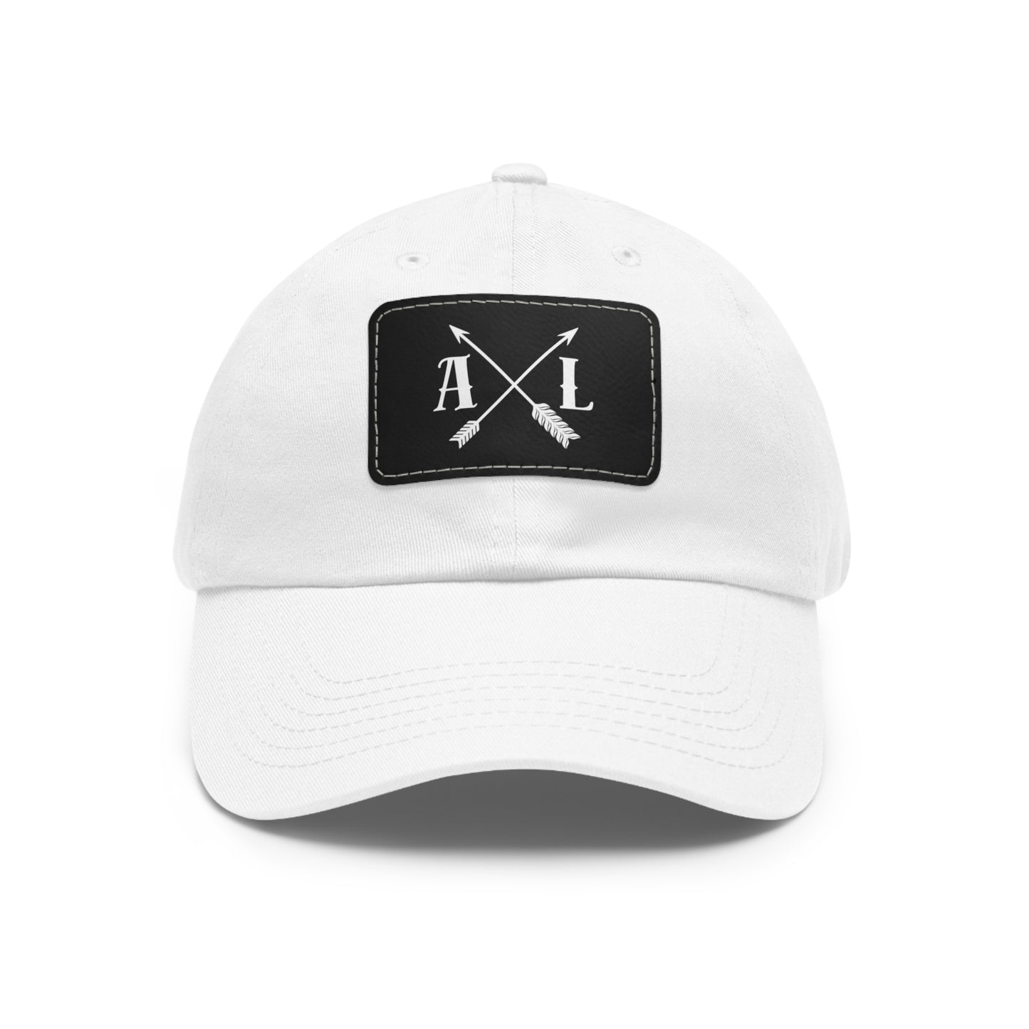 Dad Hat with Leather Patch (Rectangle)