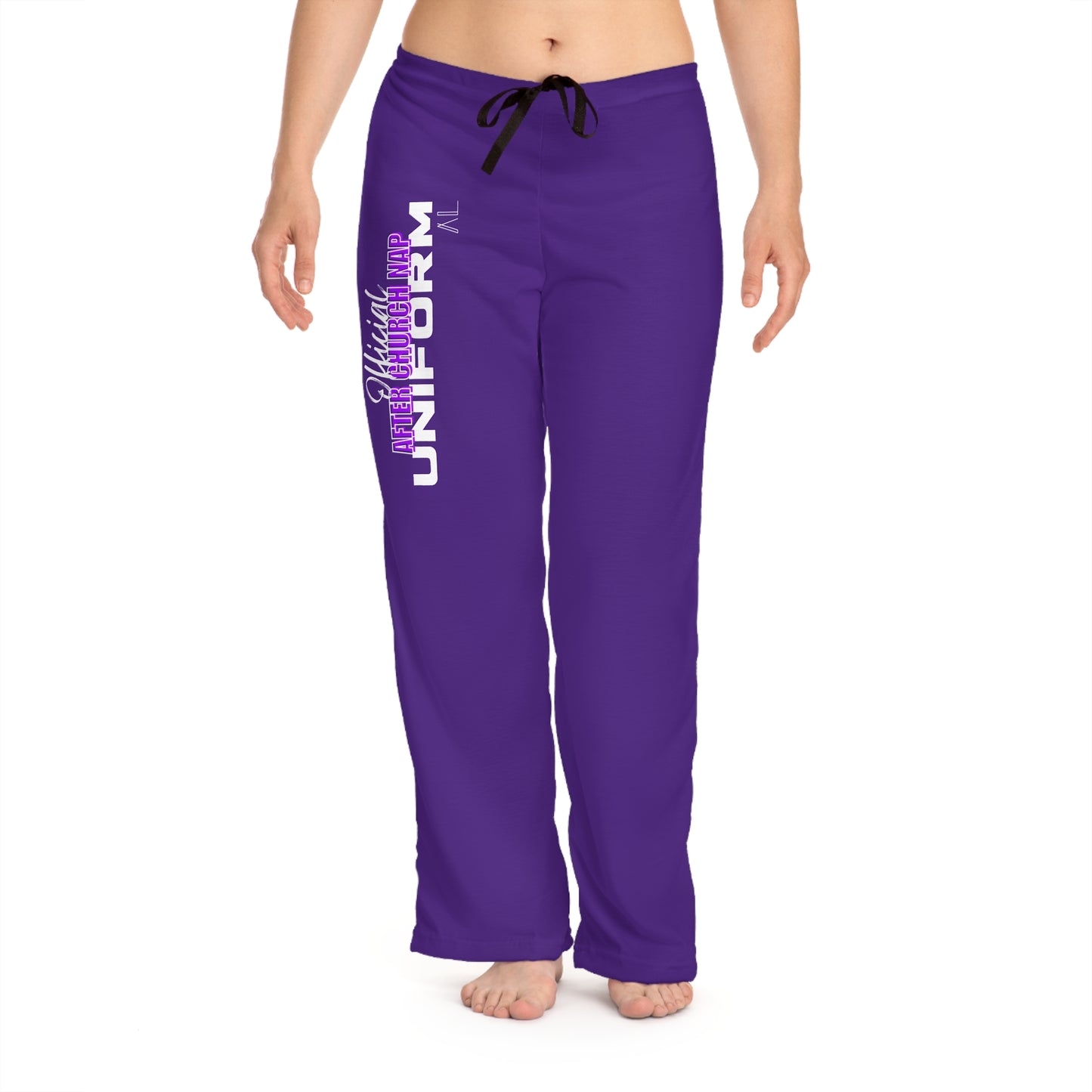 Women's Official After Church Nap Uniform Pajama Pants (purple)