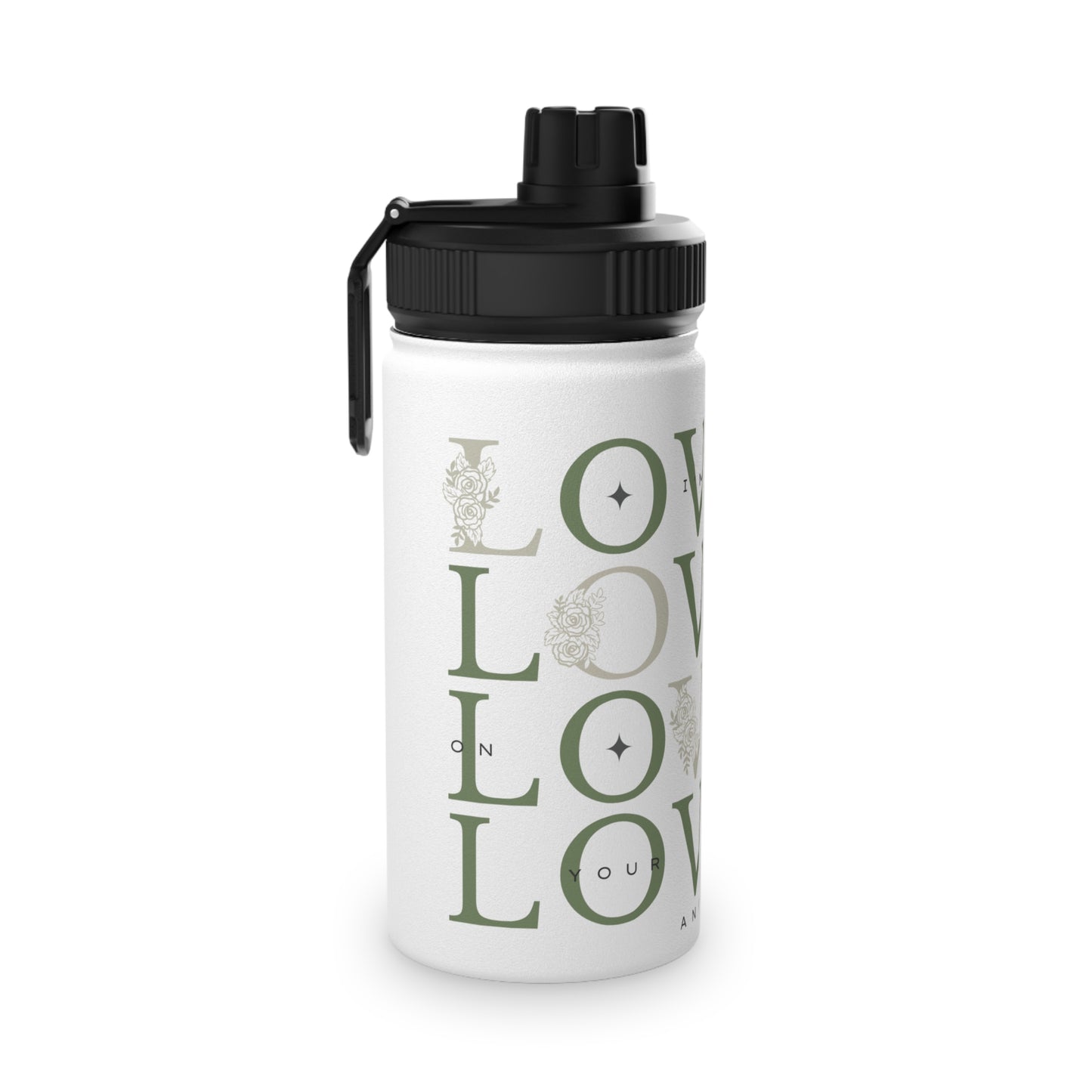 LOYL Stainless Steel Water Bottle, Love (green)