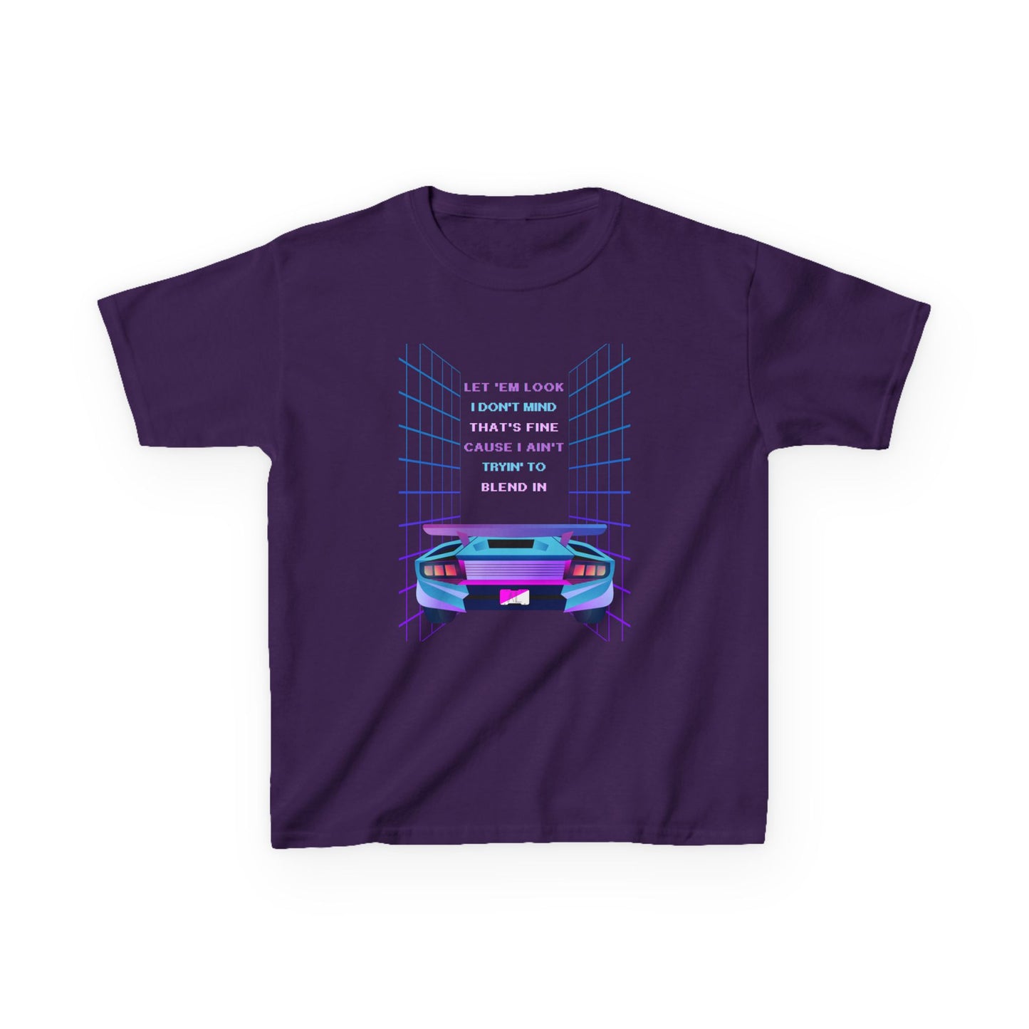 Retro Cyberpunk Kids Tee, God Made It