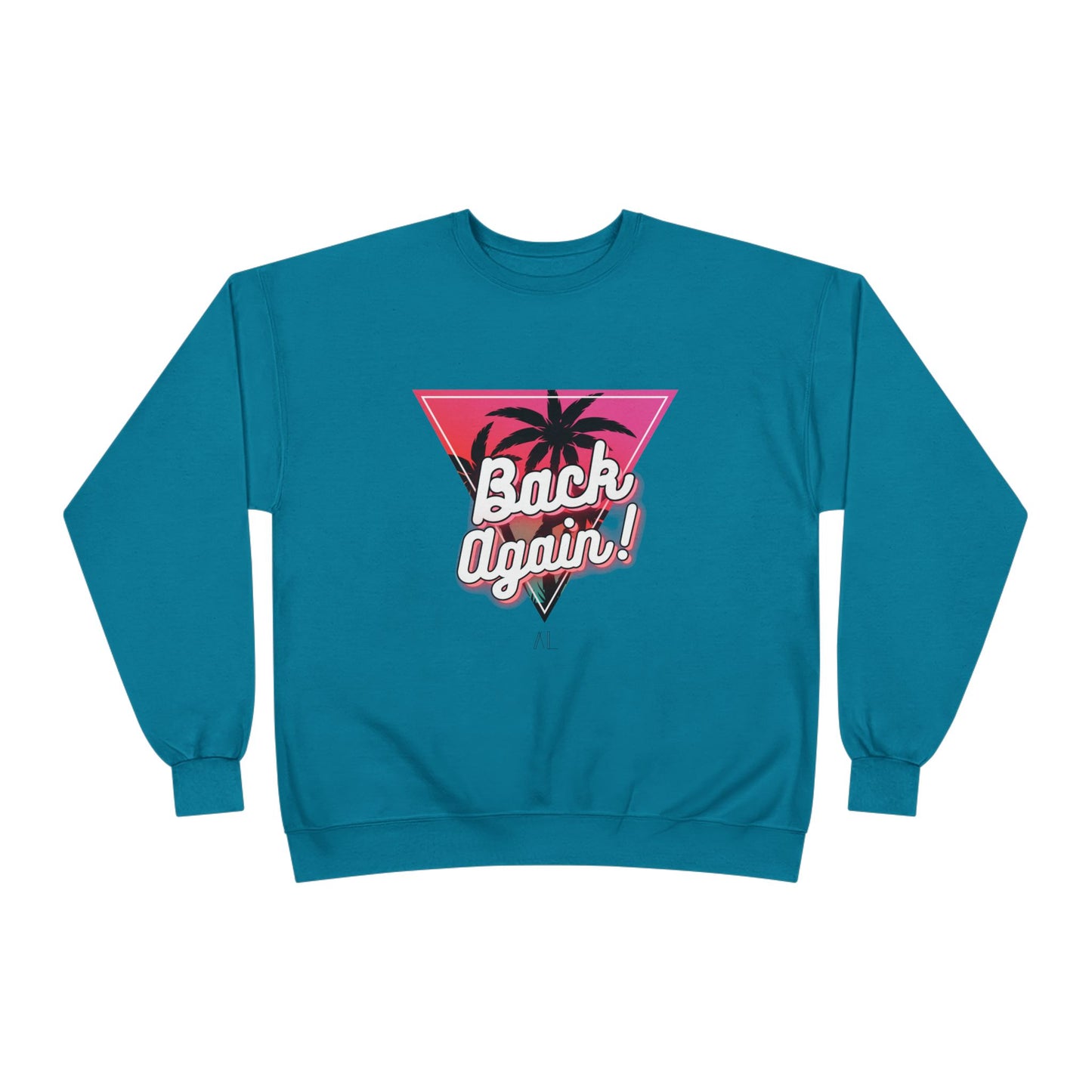 Retro Palm Tree Crewneck Sweatshirt - "Back Again!"