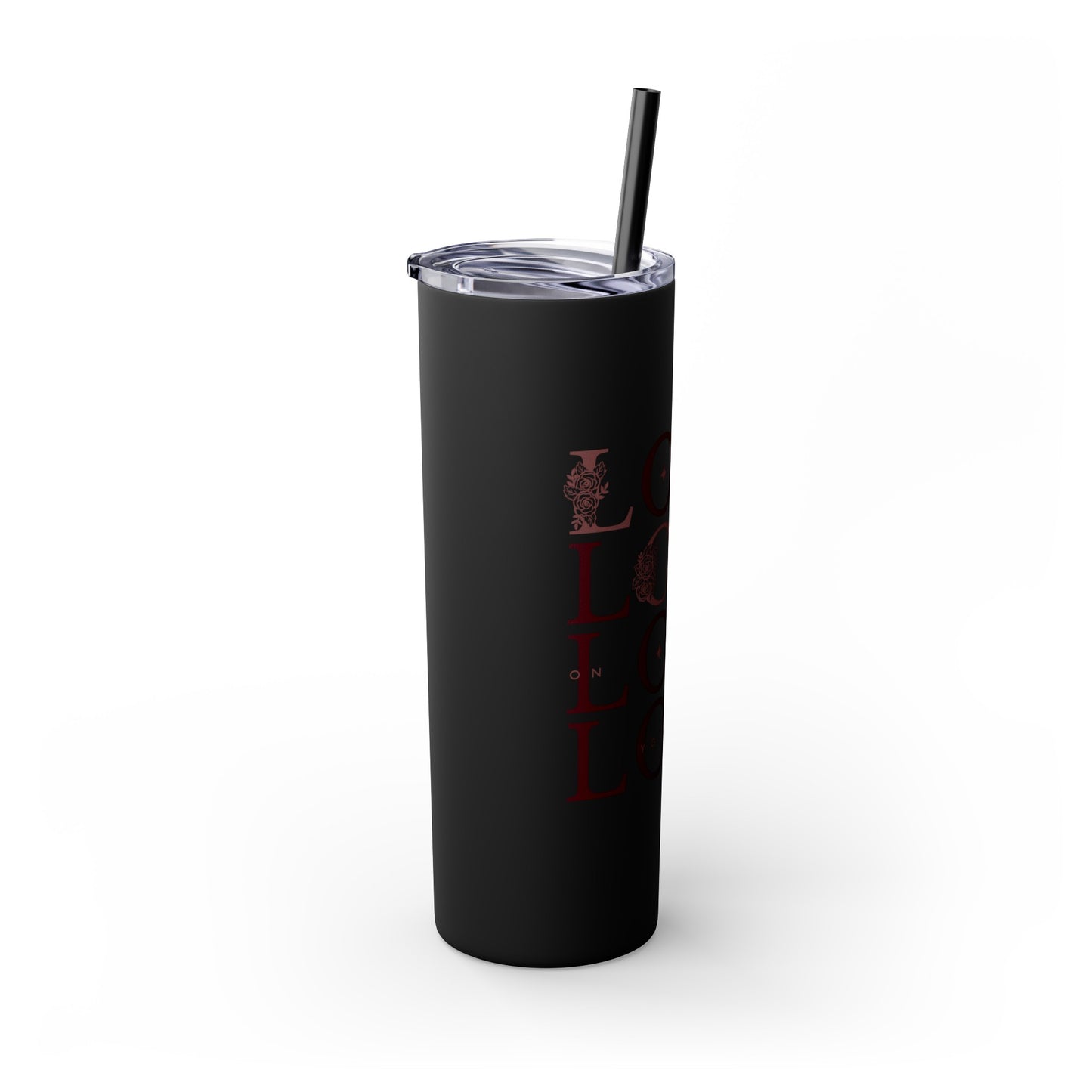 LOYL Skinny Tumbler with Straw, 20oz