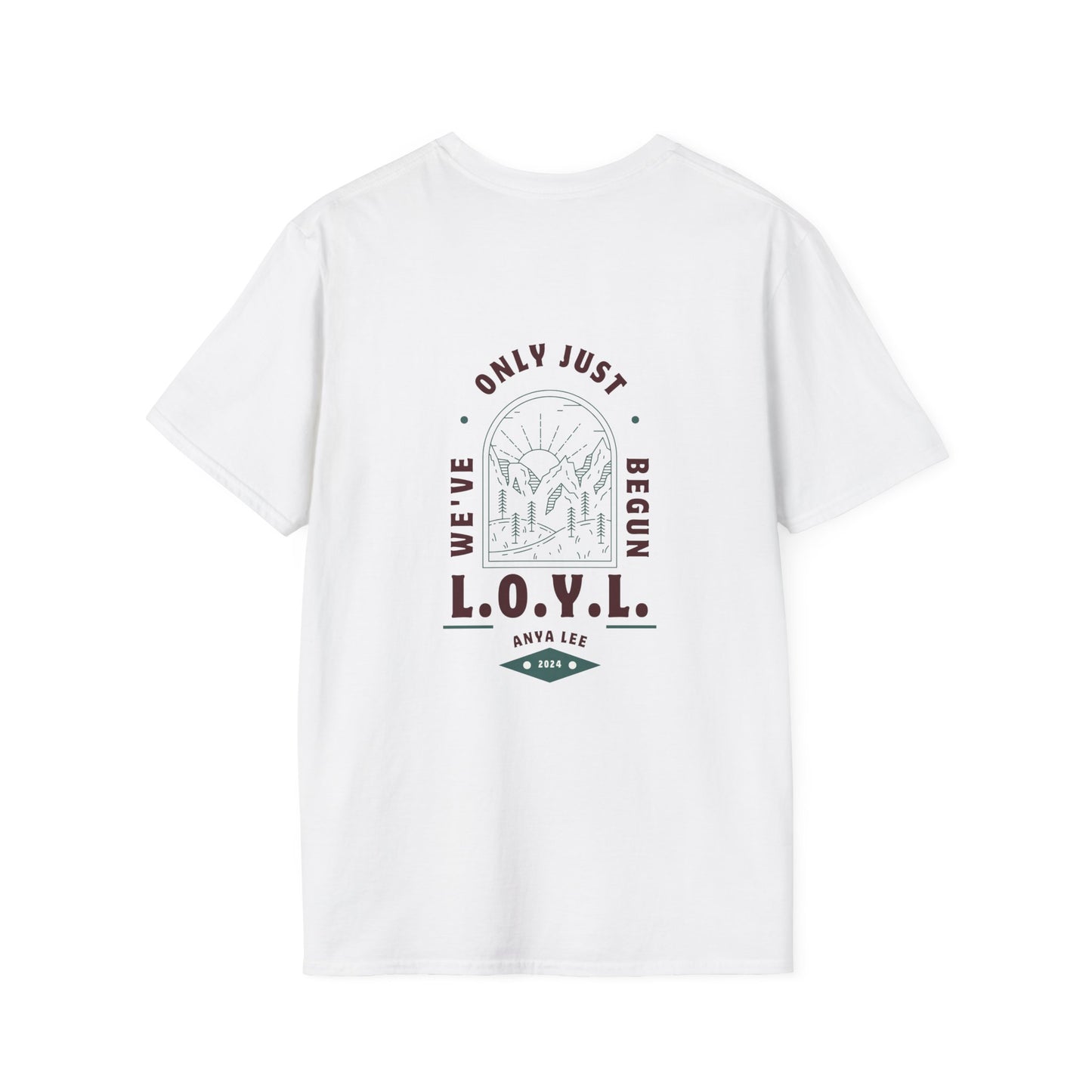 Stained Glass LOYL Maroon Unisex Softstyle T-Shirt