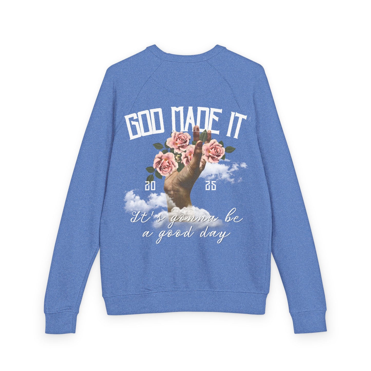 God Made It Floral Crewneck Sweatshirt, Cozy Unisex Pullover