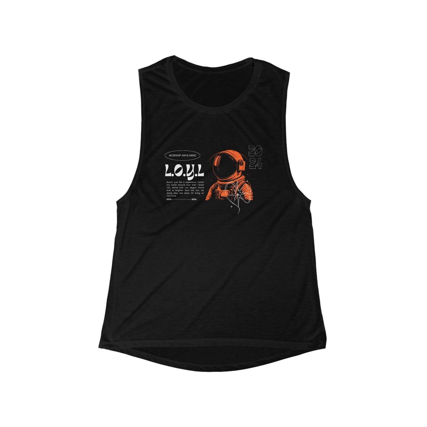 LOYL Women's Flowy Scoop Muscle Tank